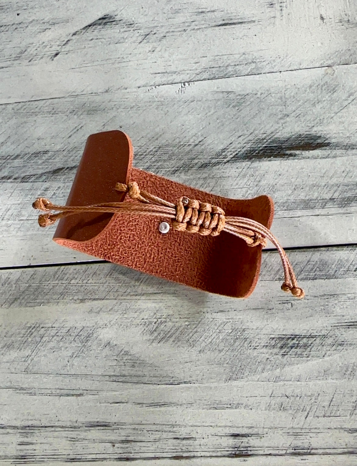 Western Faux Leather Cuff Bracelet