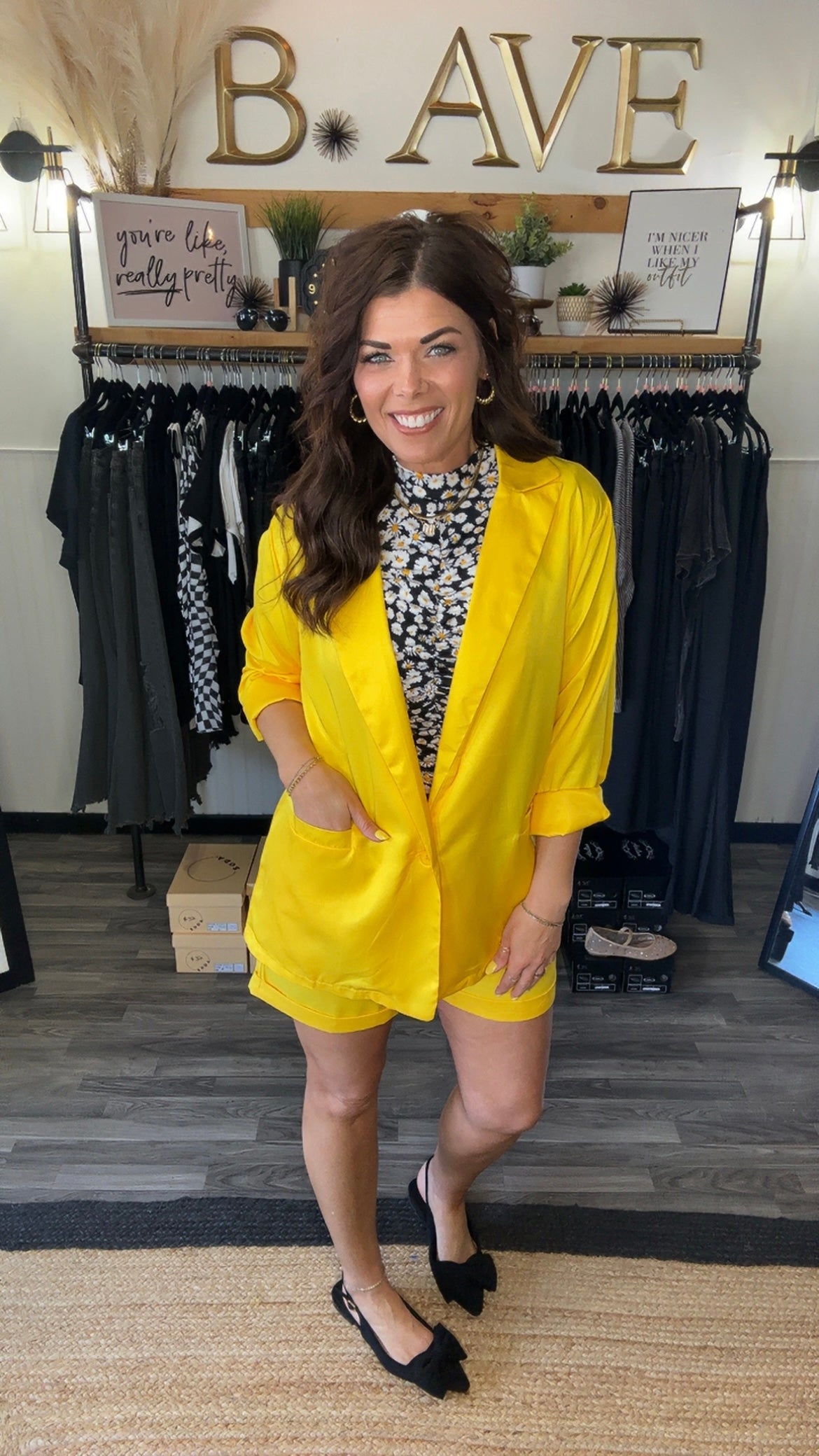 Bright Yellow Blazer