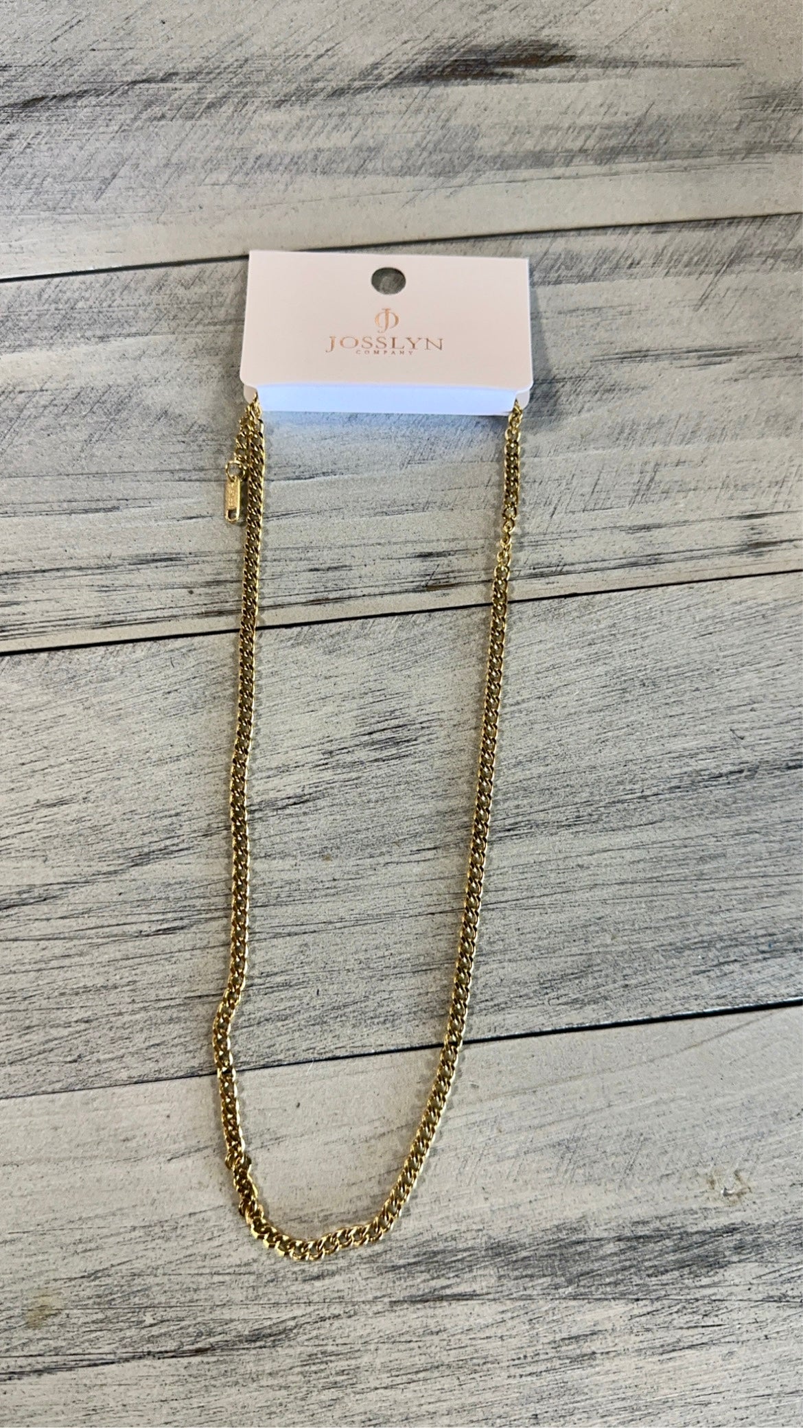 Gold Stainless Steel Chain Necklace