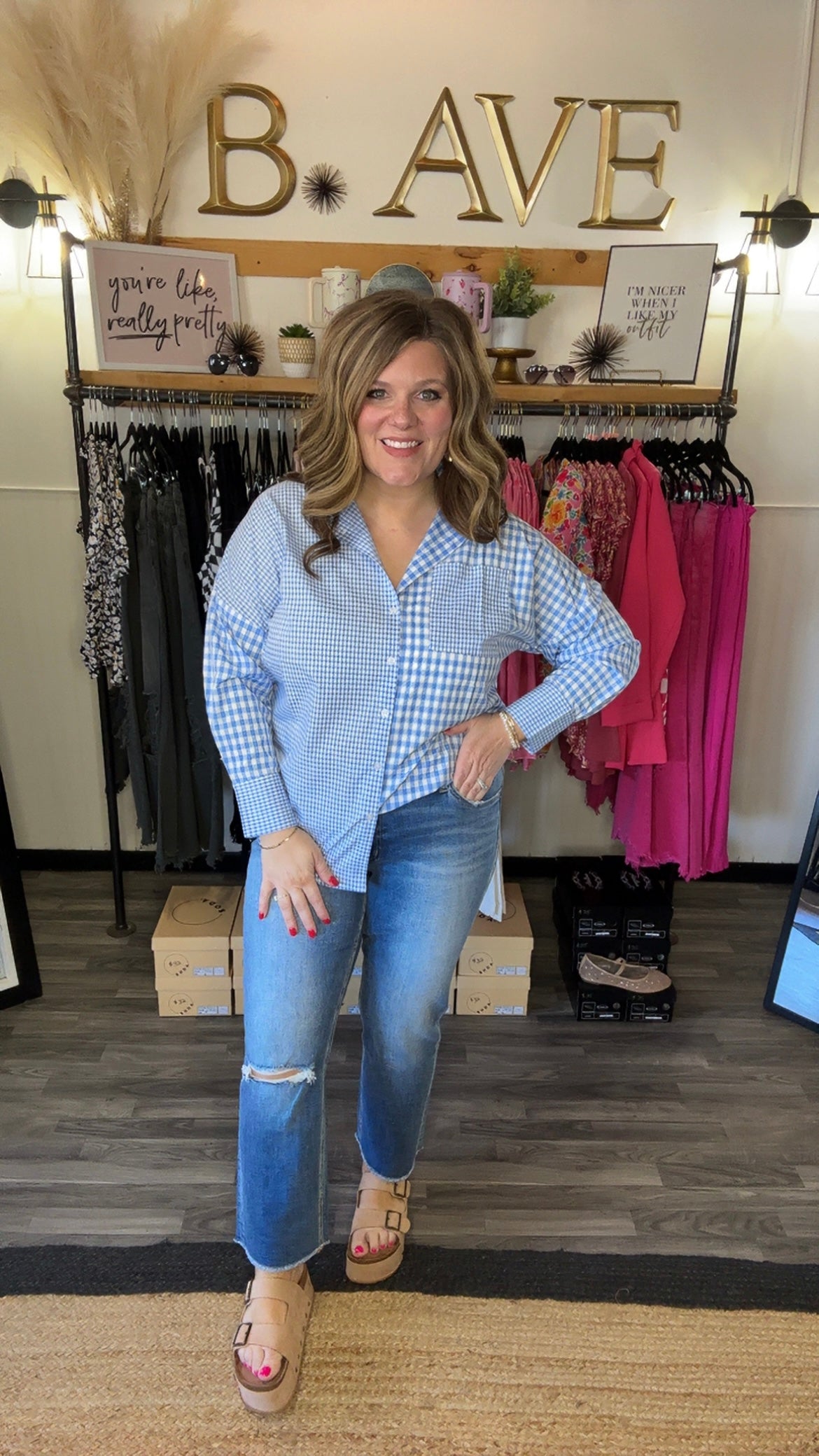 Vervet Mid Rise Straight Crop Jeans