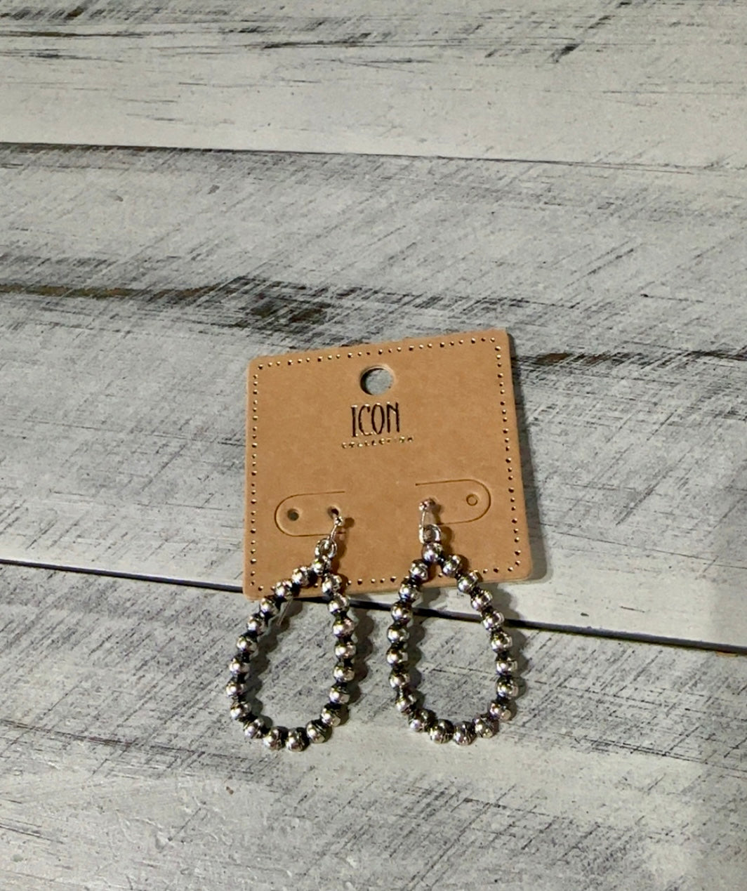 Vintage Hematite Tear Drop Earrings