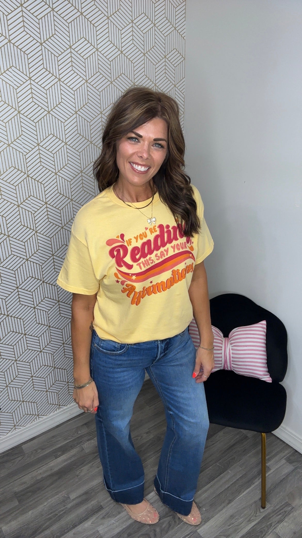 Yellow Haze Affirmations Graphic Tee