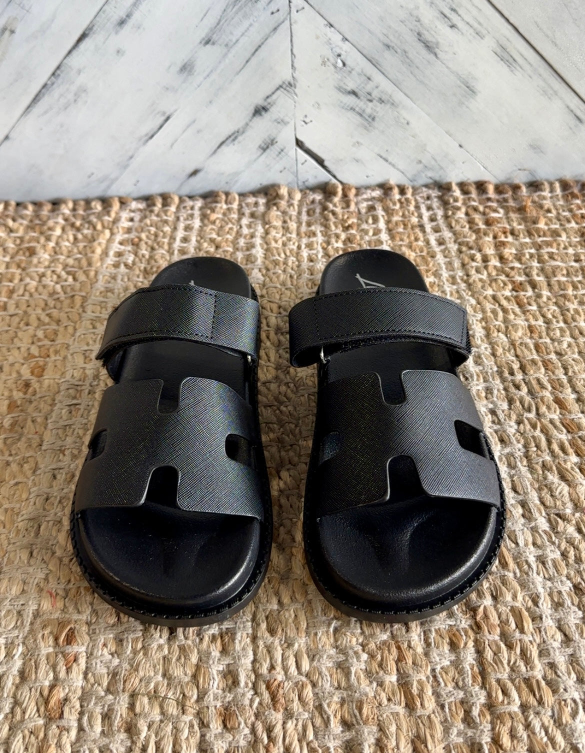 Black Single Strap Sandal