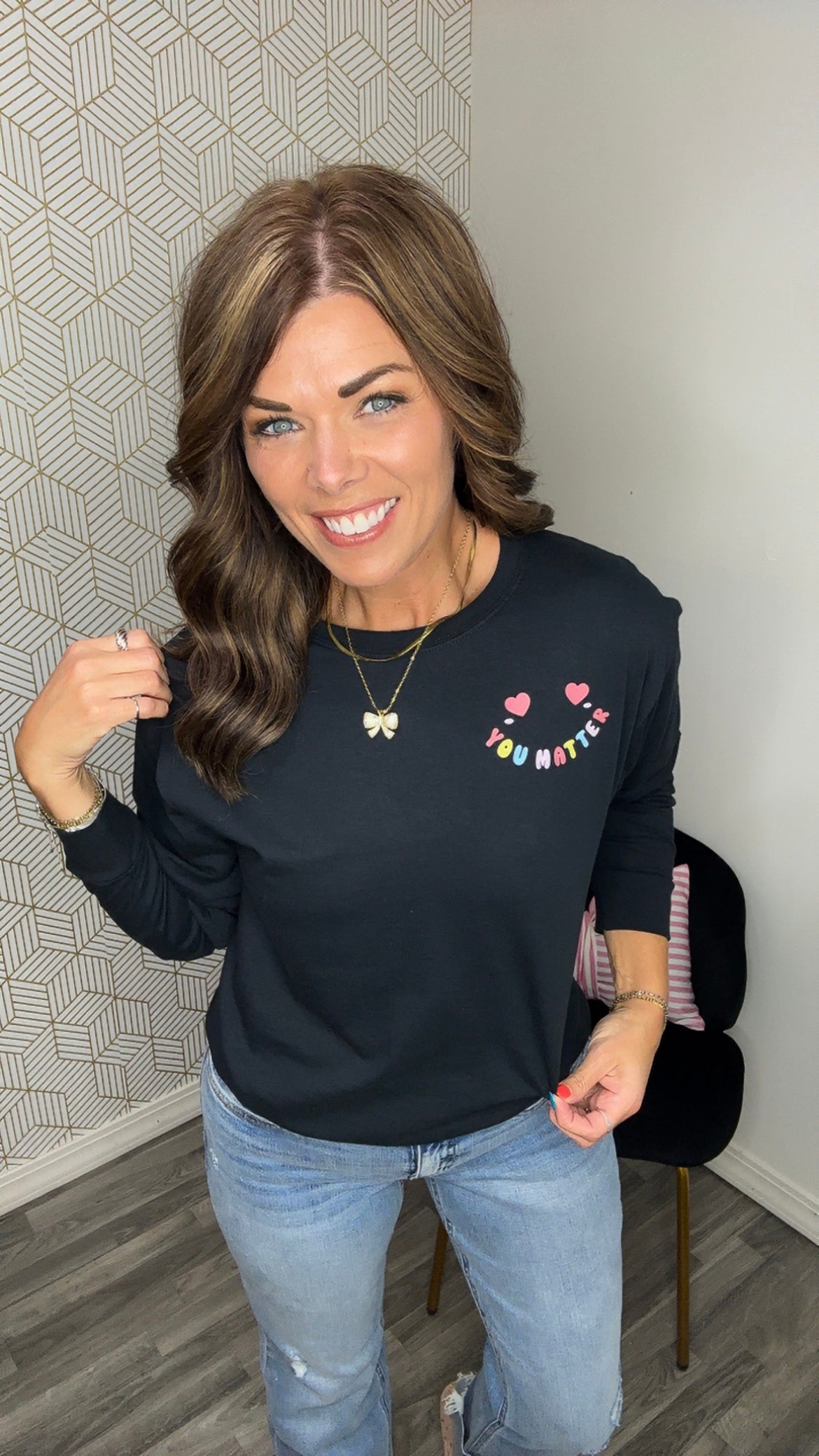 Black You Matter Long Sleeve Graphic Shirt