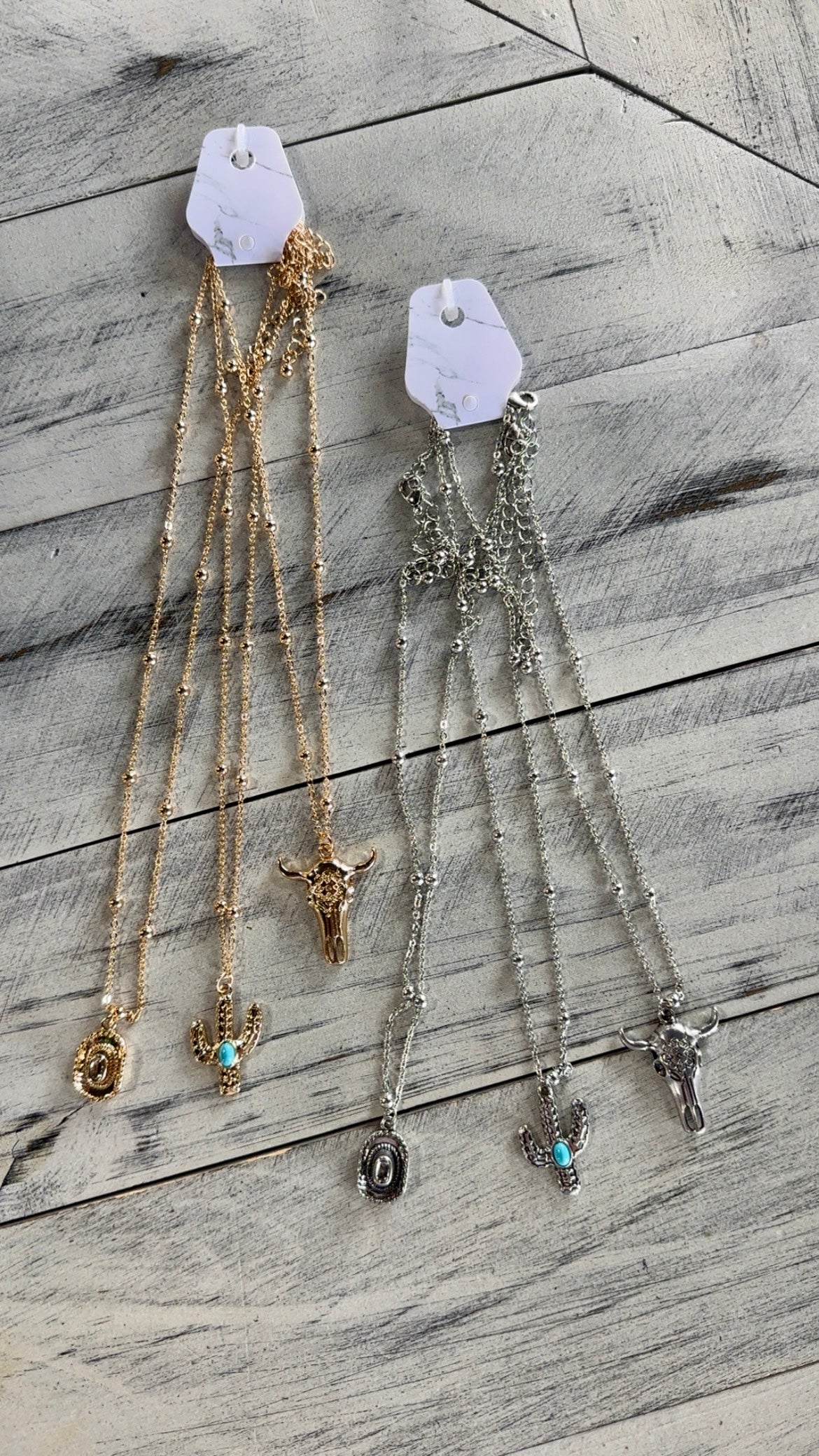 Western 3 Piece Necklace Set