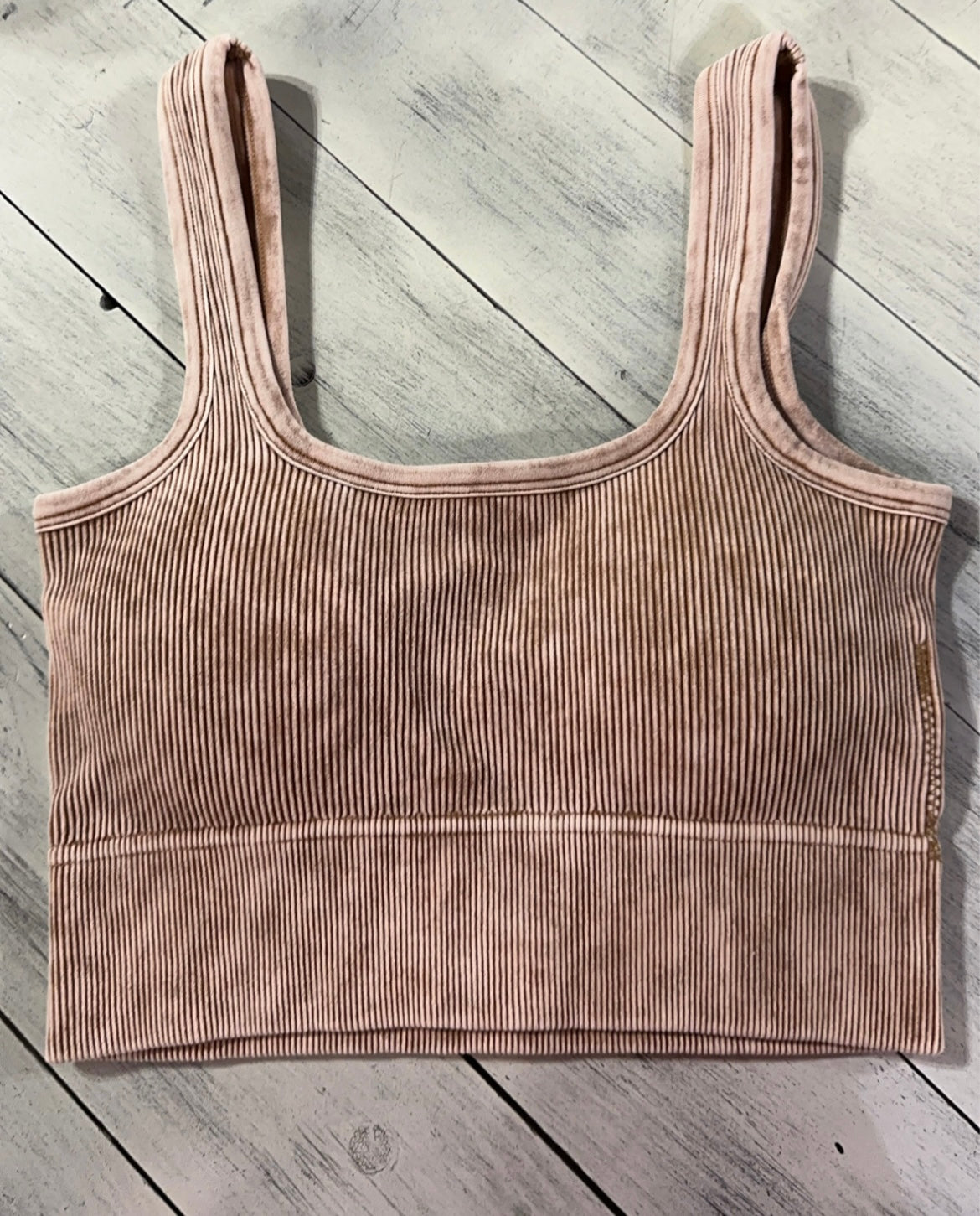 Deep Camel Ribbed Bralette