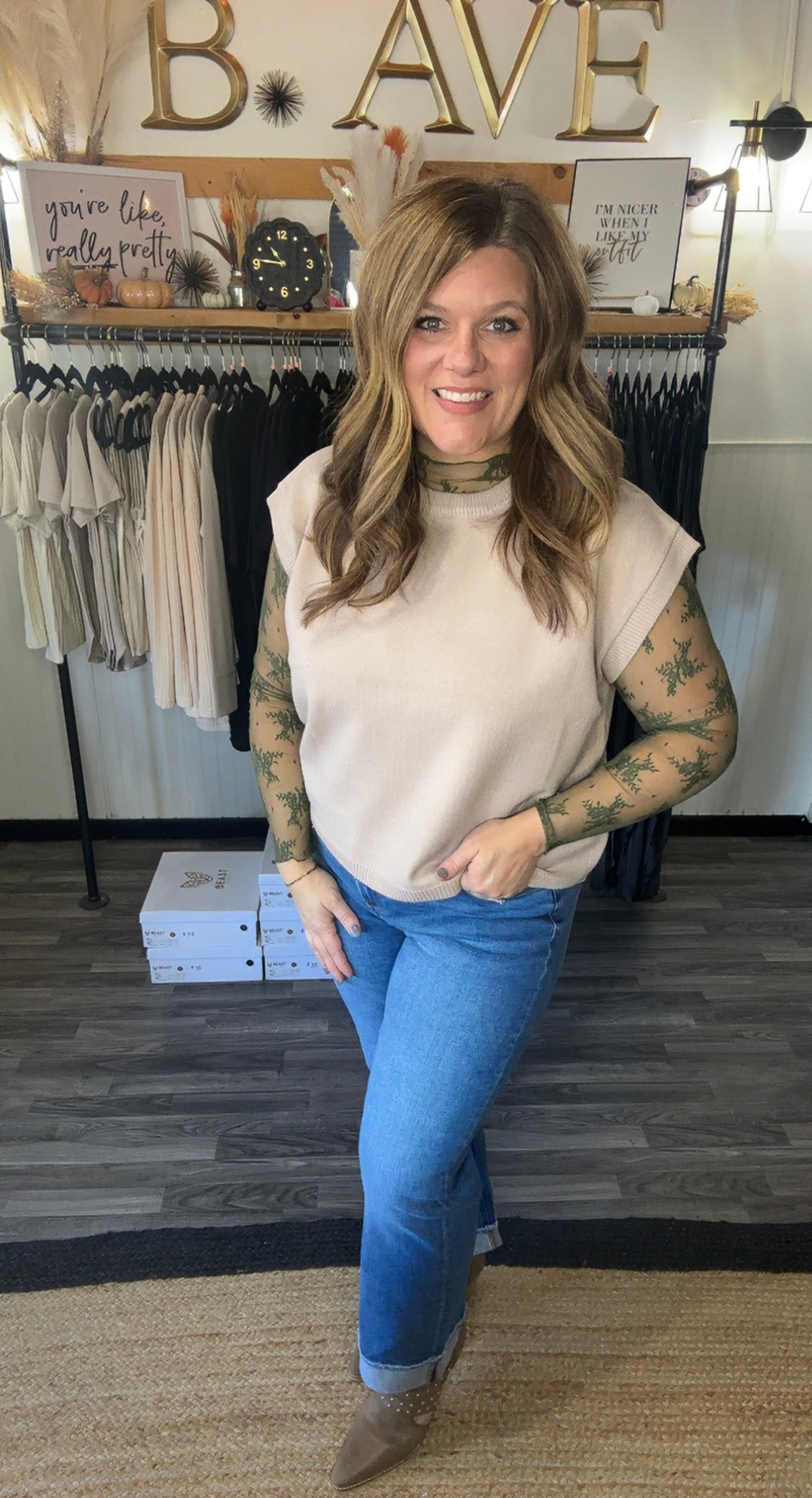 Oversized Sweater Vest