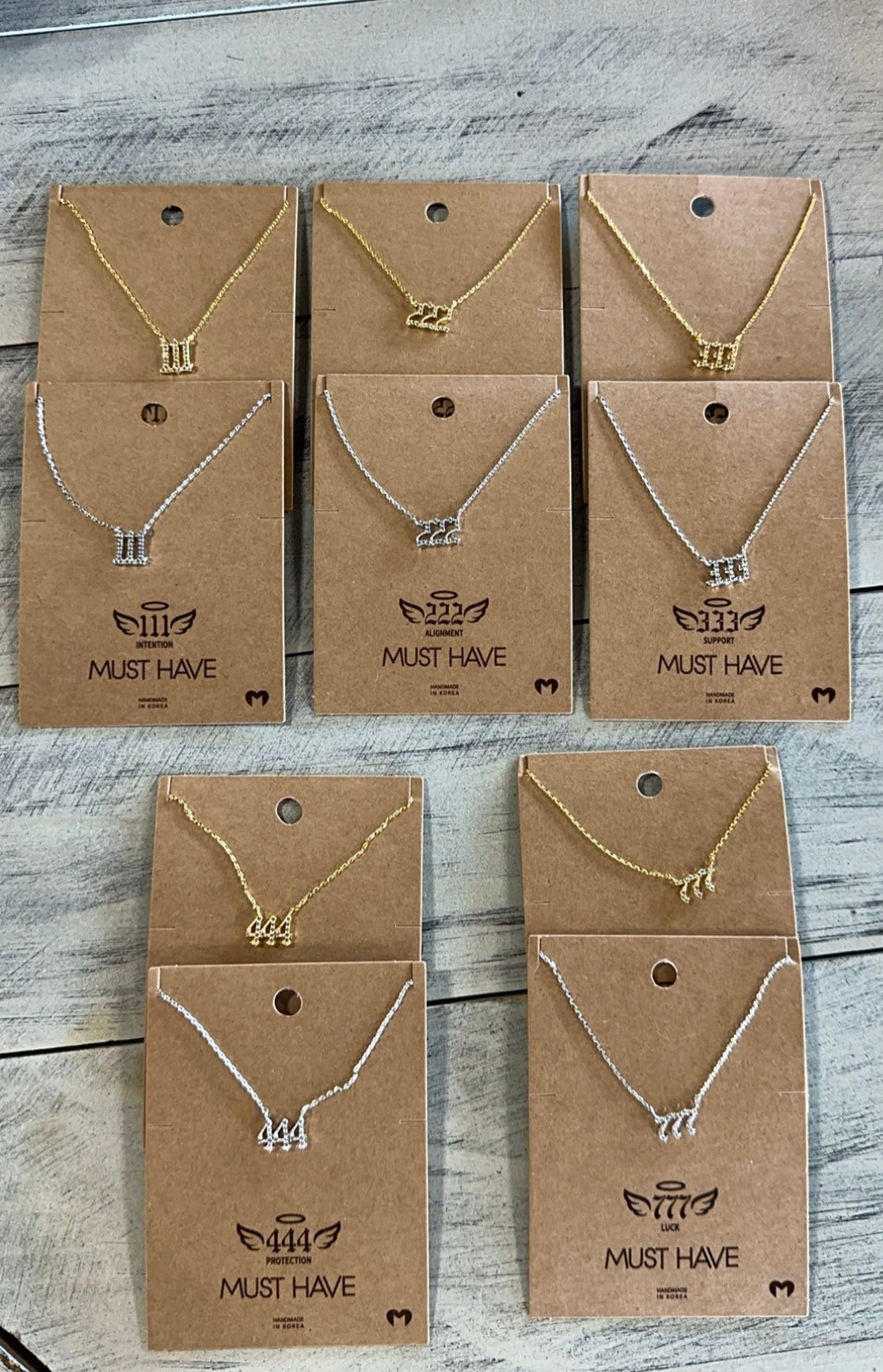 Angel Number Pendant Necklace