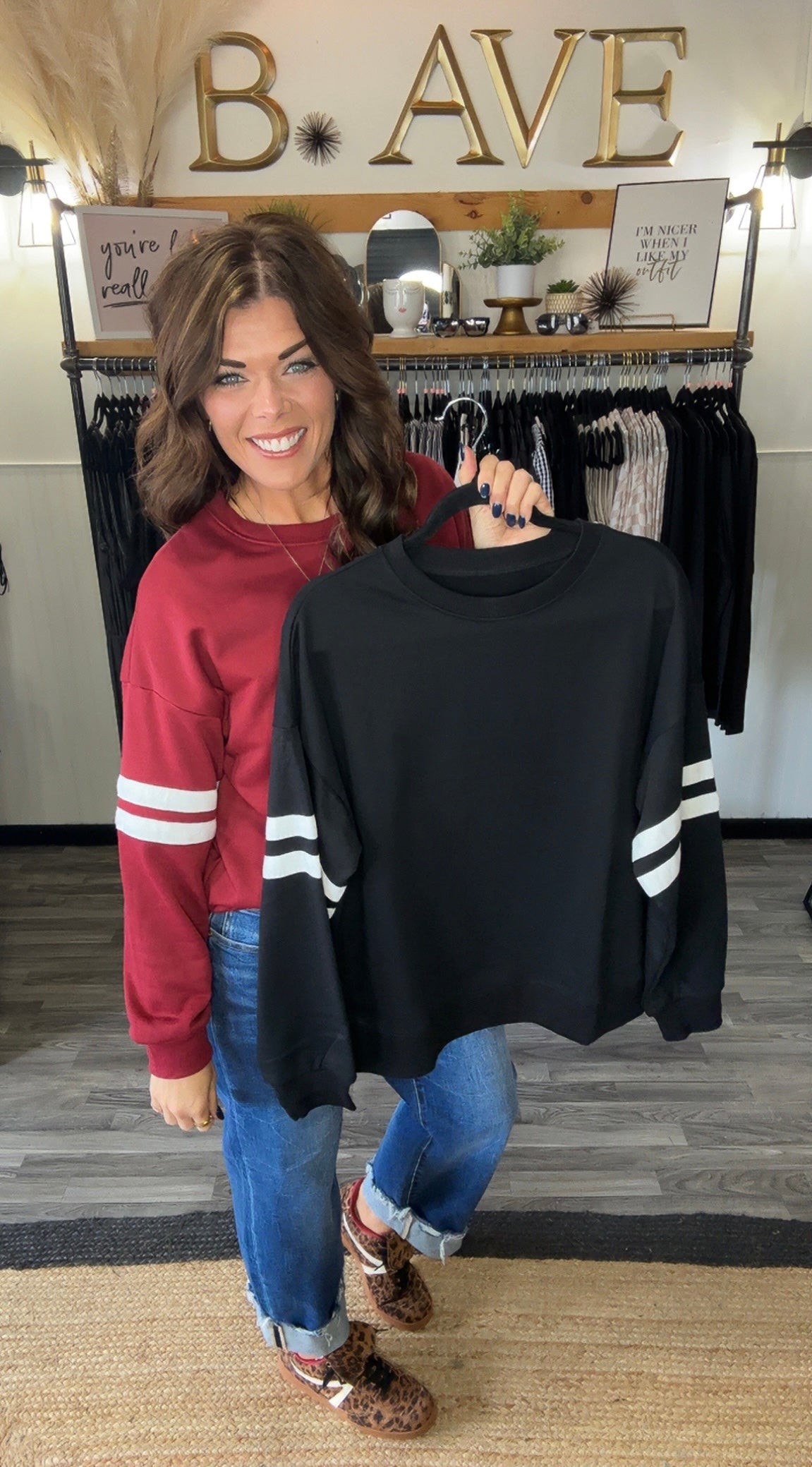 Varsity Stripe Pullover