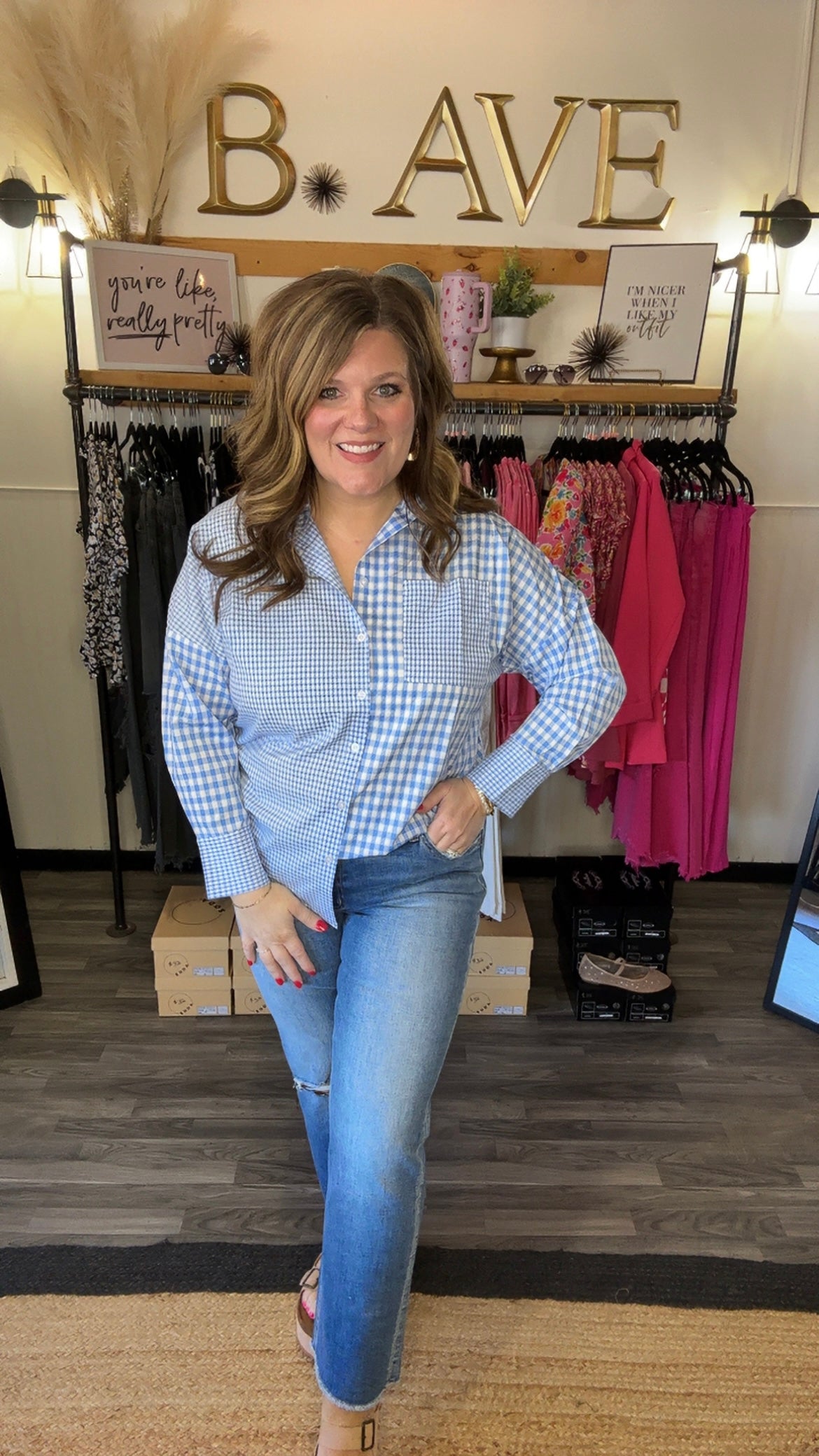 Vervet Mid Rise Straight Crop Jeans
