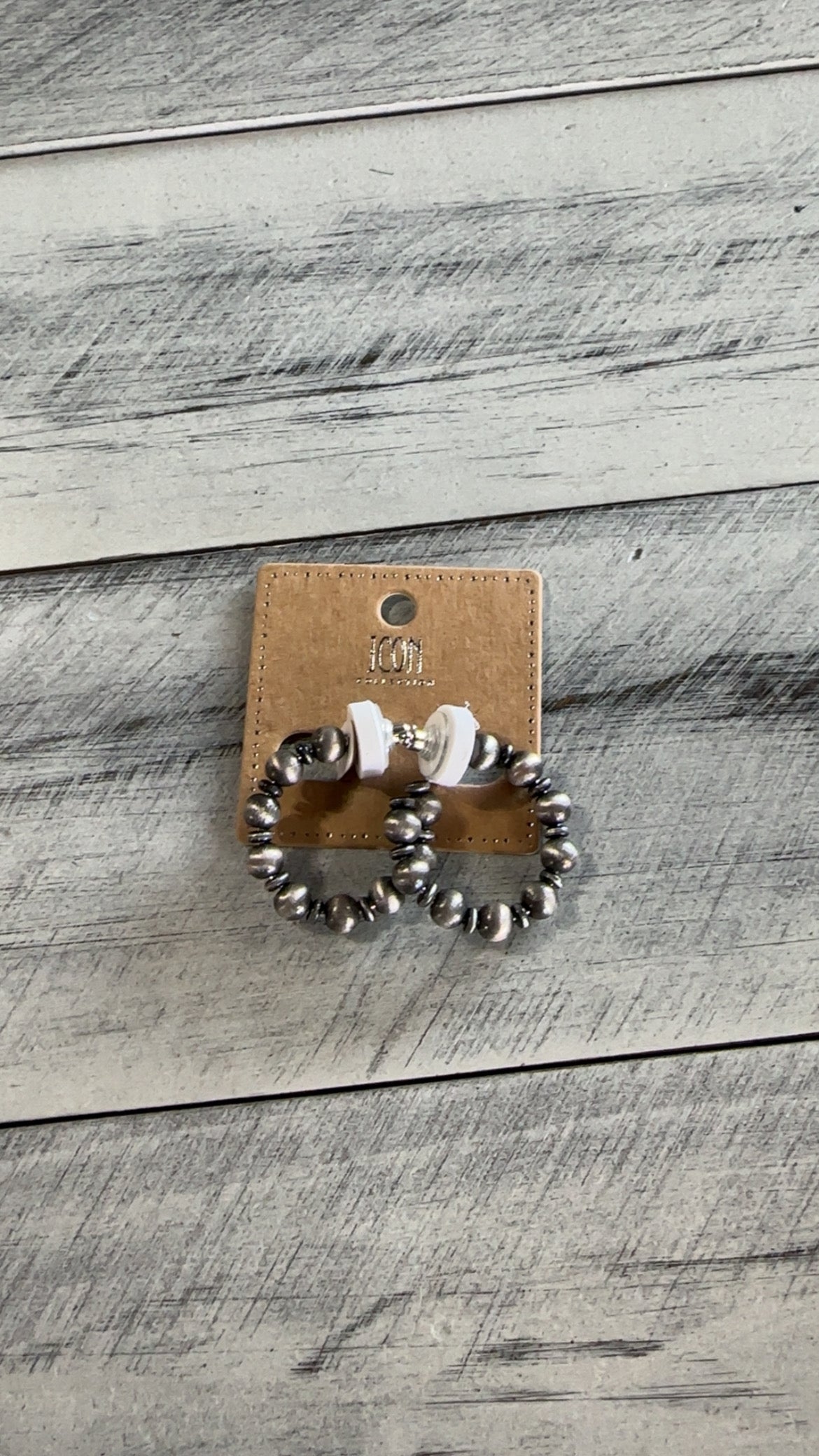 Navajo Pearl Hoop Earrings