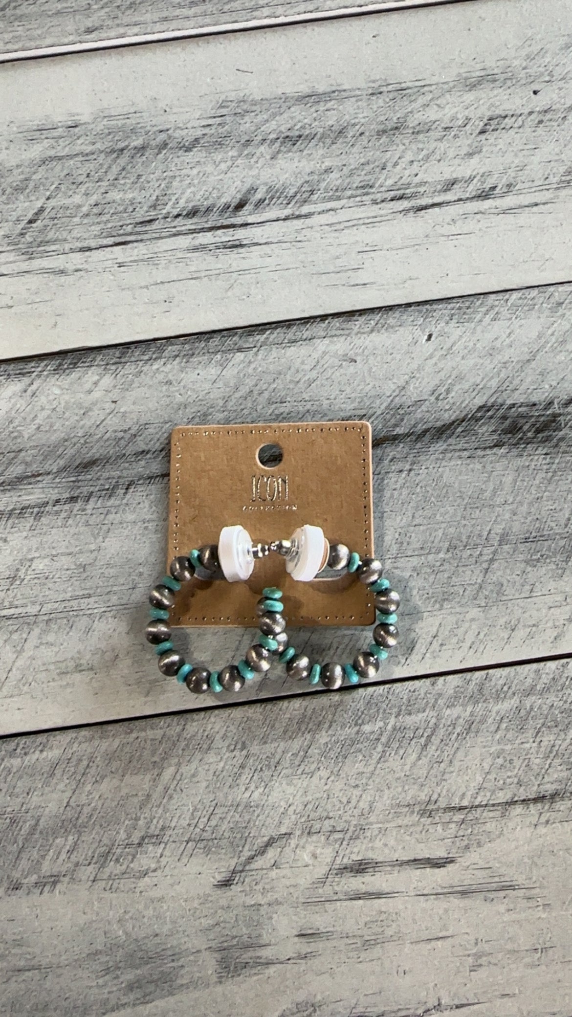Navajo Pearl Hoop Earrings
