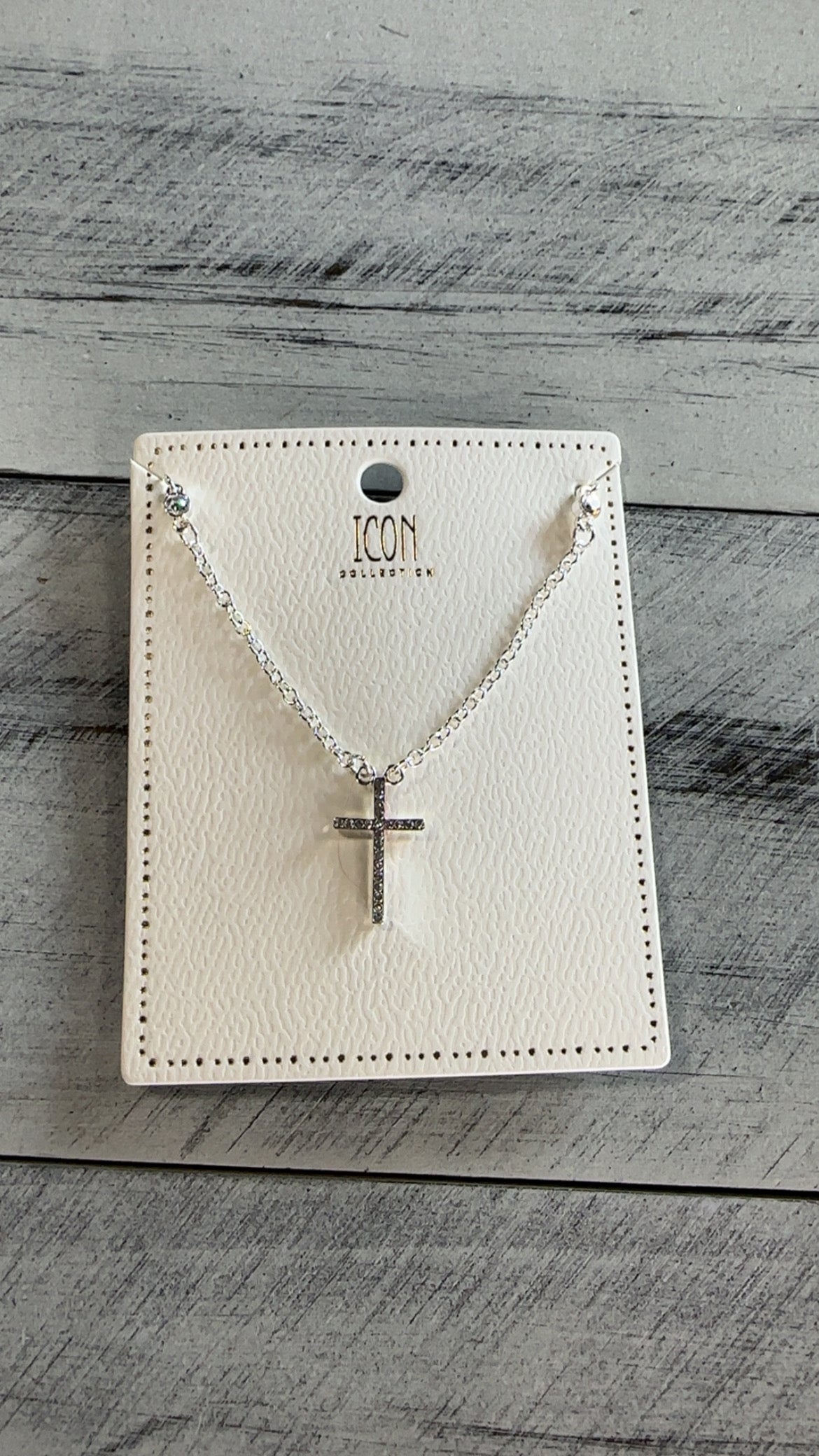 Dainty Silver Cross Necklace