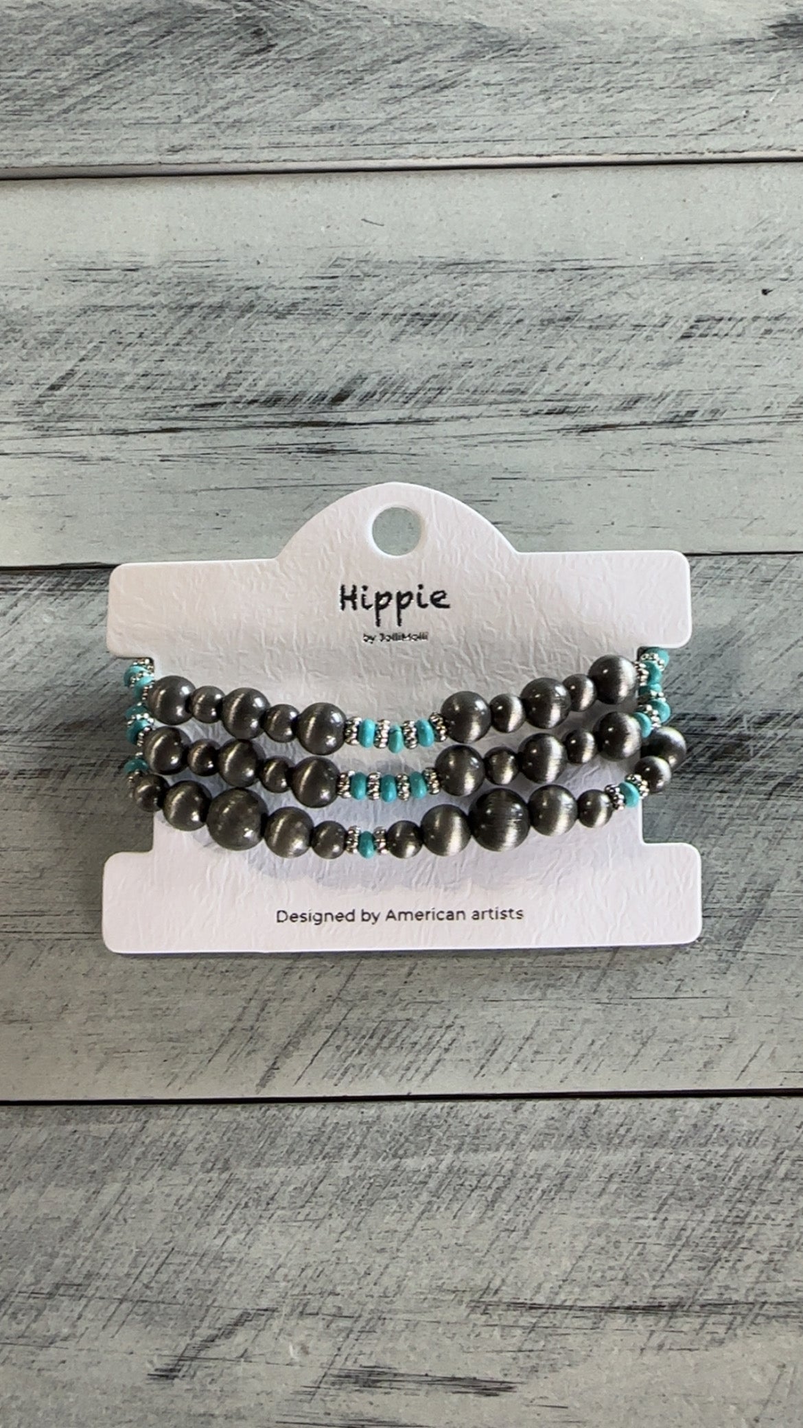 3 Layer Navajo Pearl & Turquoise Stretch Bracelet Set