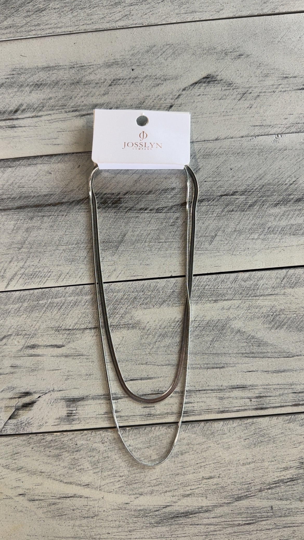 Herringbone & Snake Chain Layered Necklace
