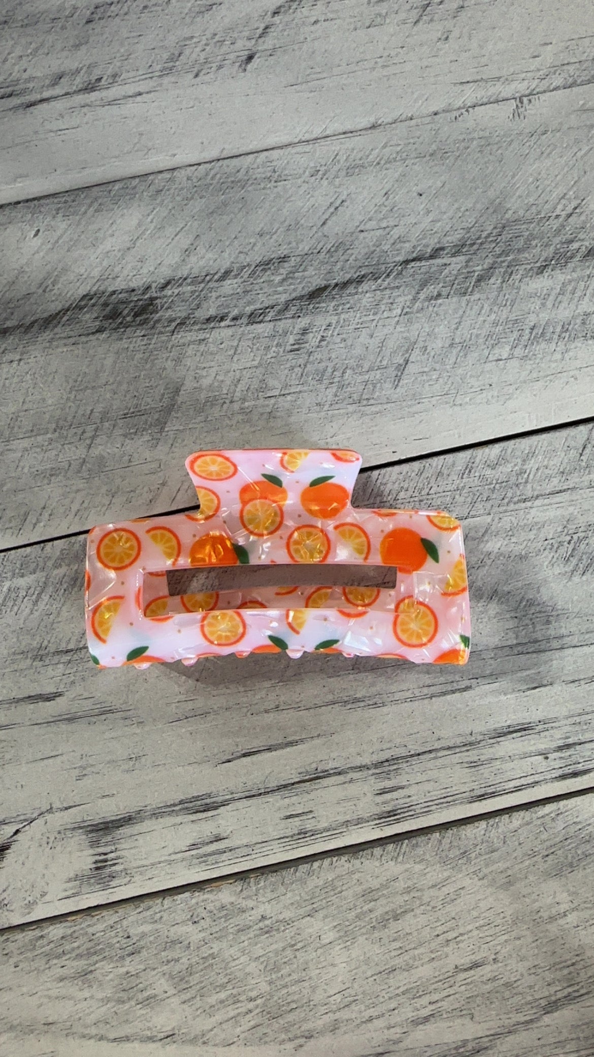Rectangle Fruit Hair Clip