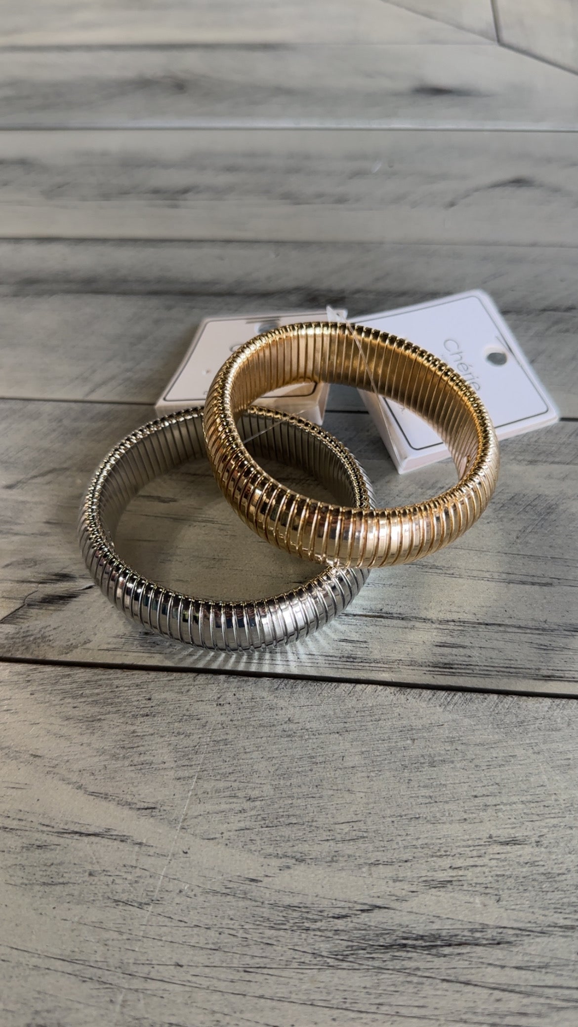 Thick Coil Bangle Bracelet