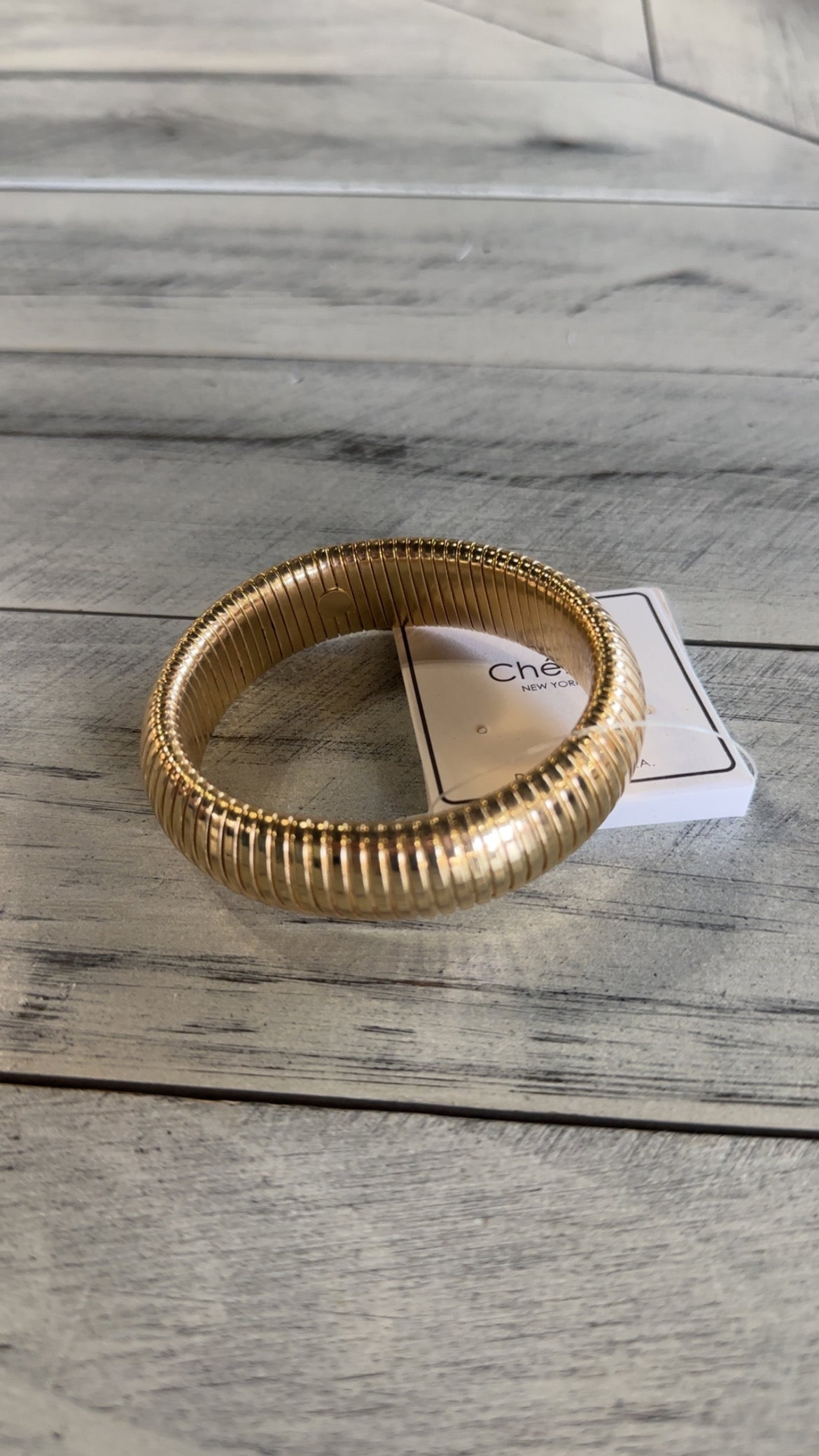 Thick Coil Bangle Bracelet