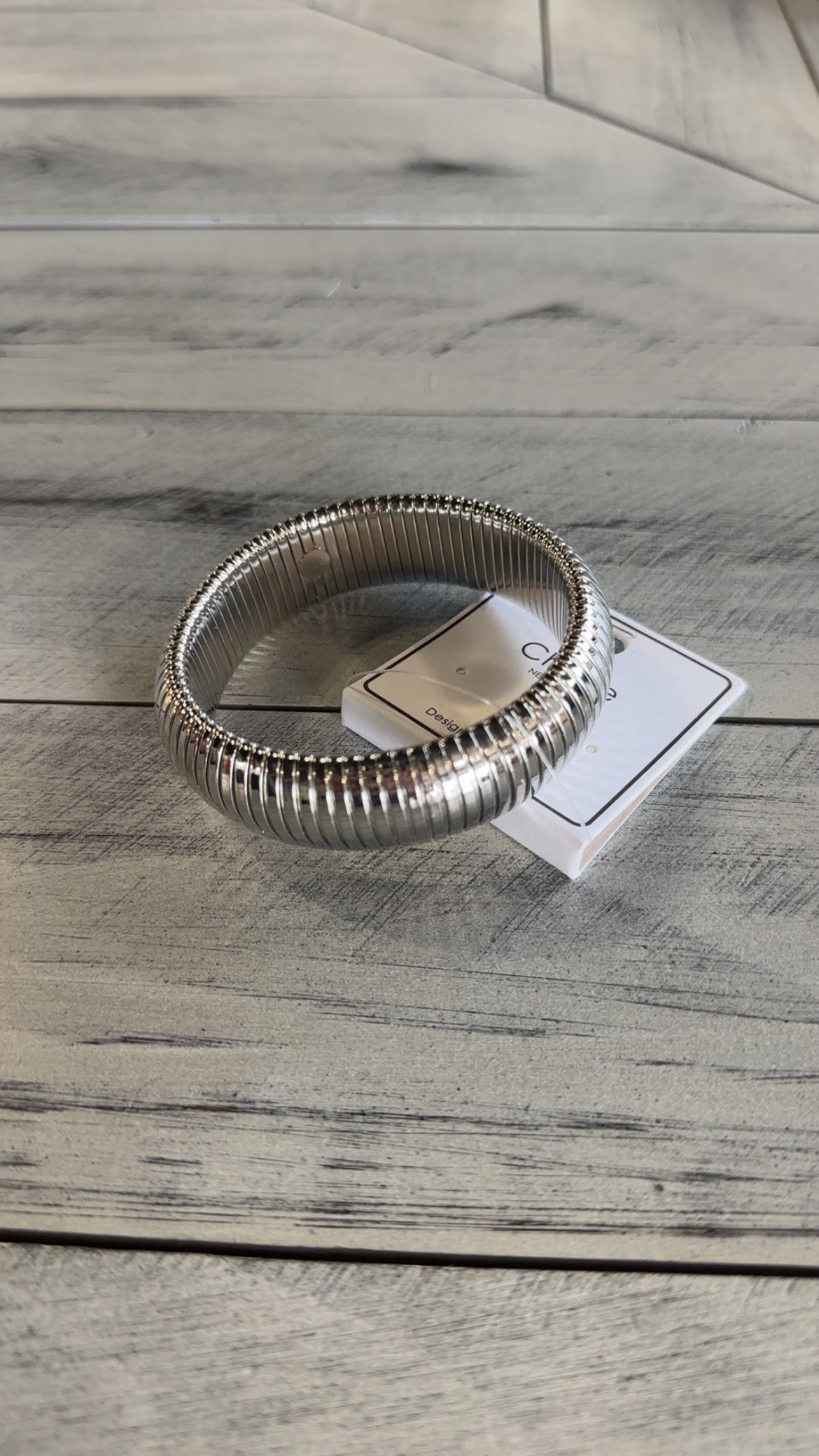 Thick Coil Bangle Bracelet