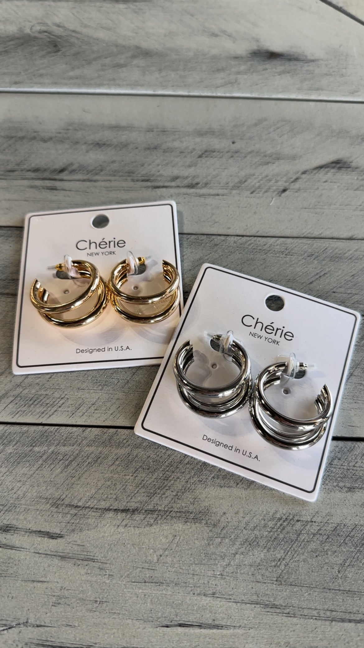 3 Layer Hoop Earrings