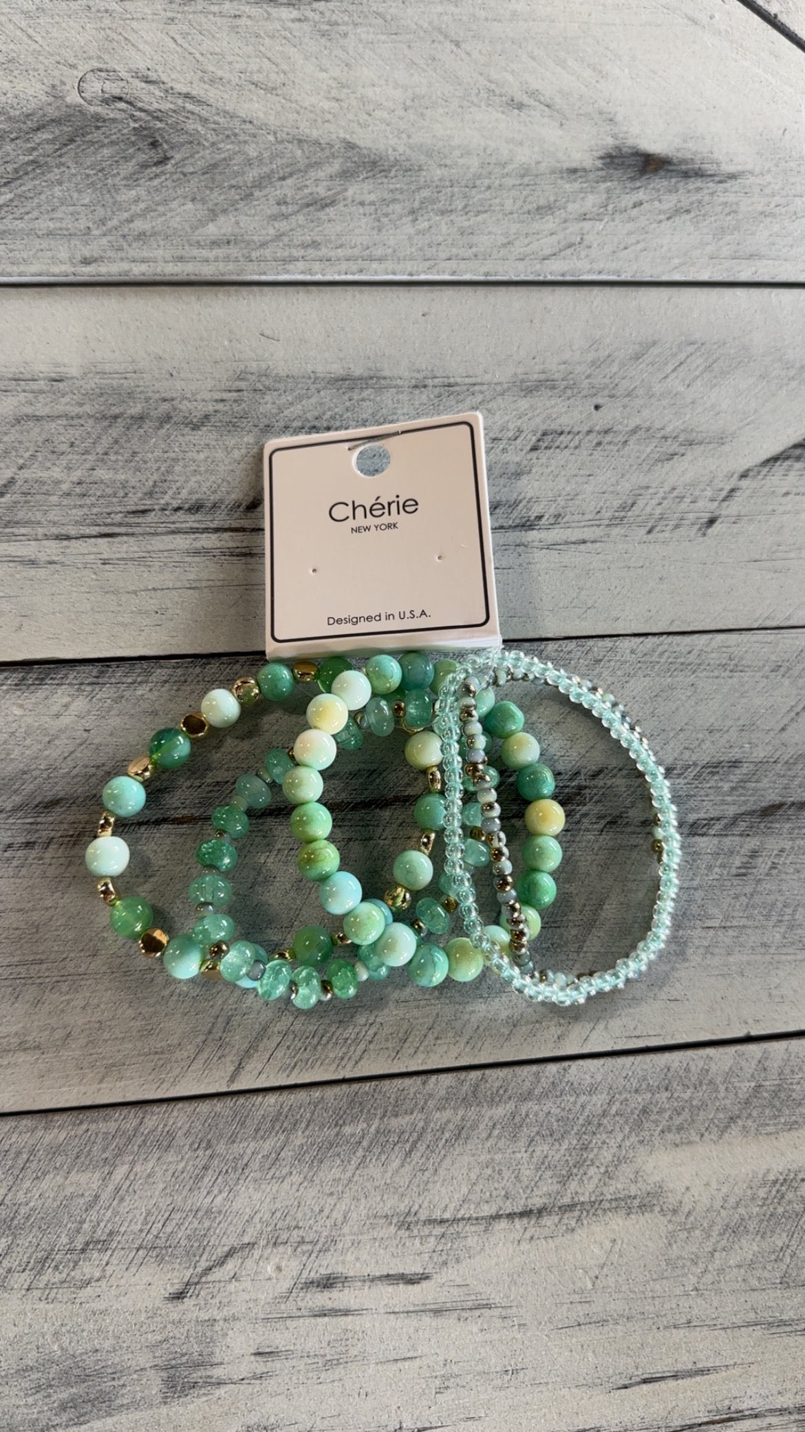 5 Layer Color Beaded Stretch Bracelet Set