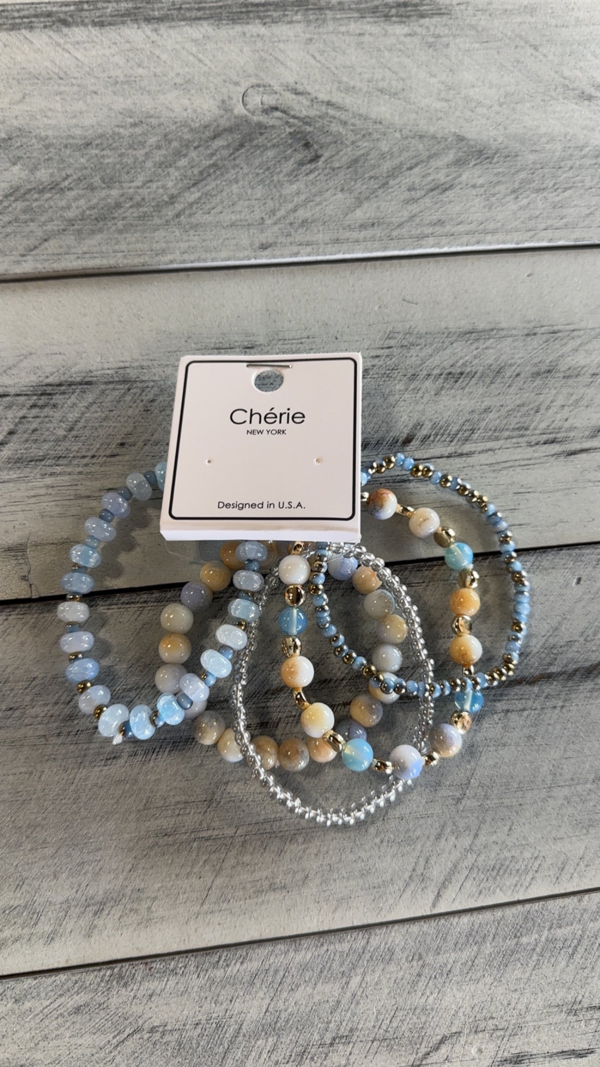 5 Layer Color Beaded Stretch Bracelet Set