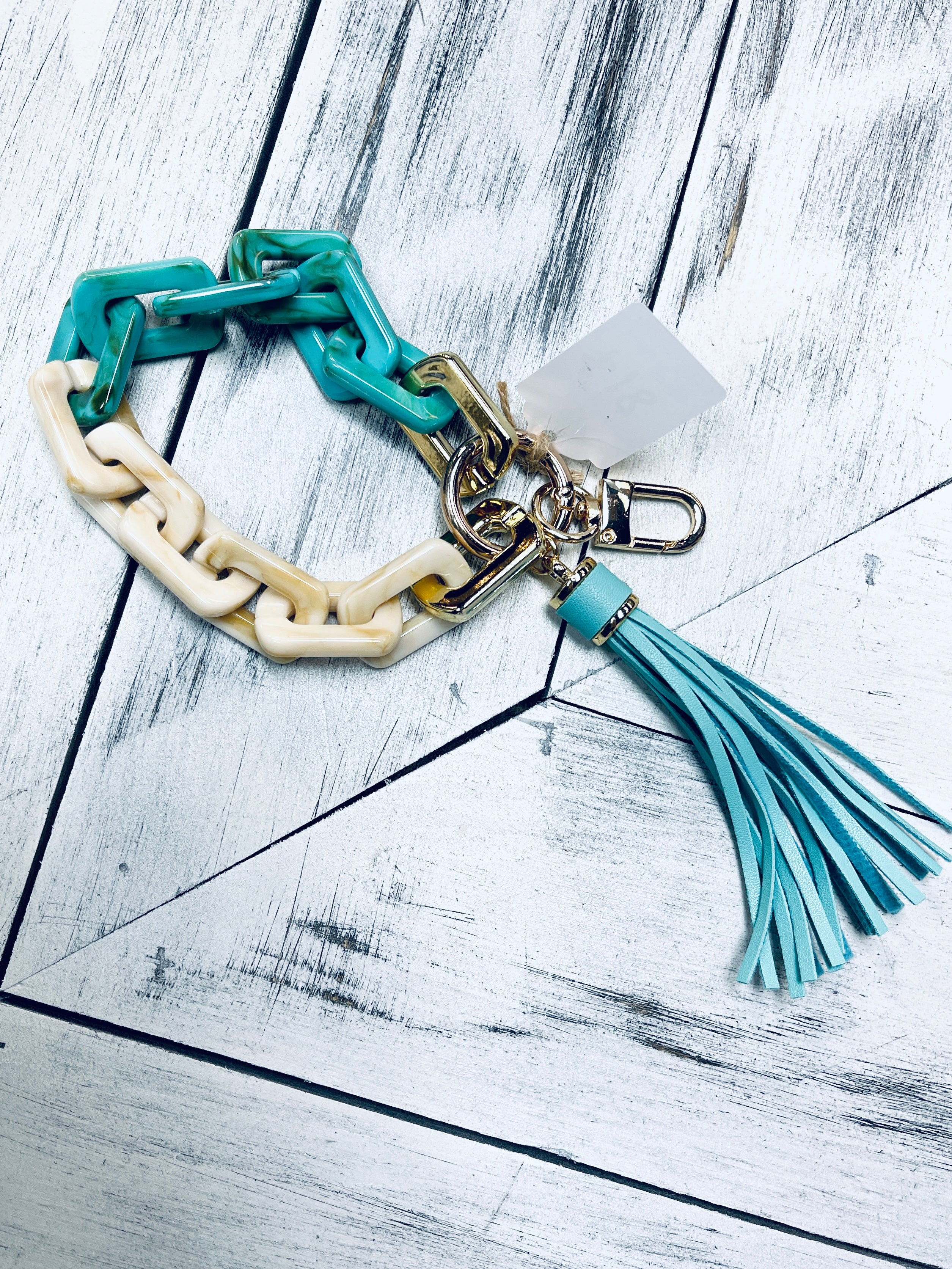 Chain Link Tassel Keychain