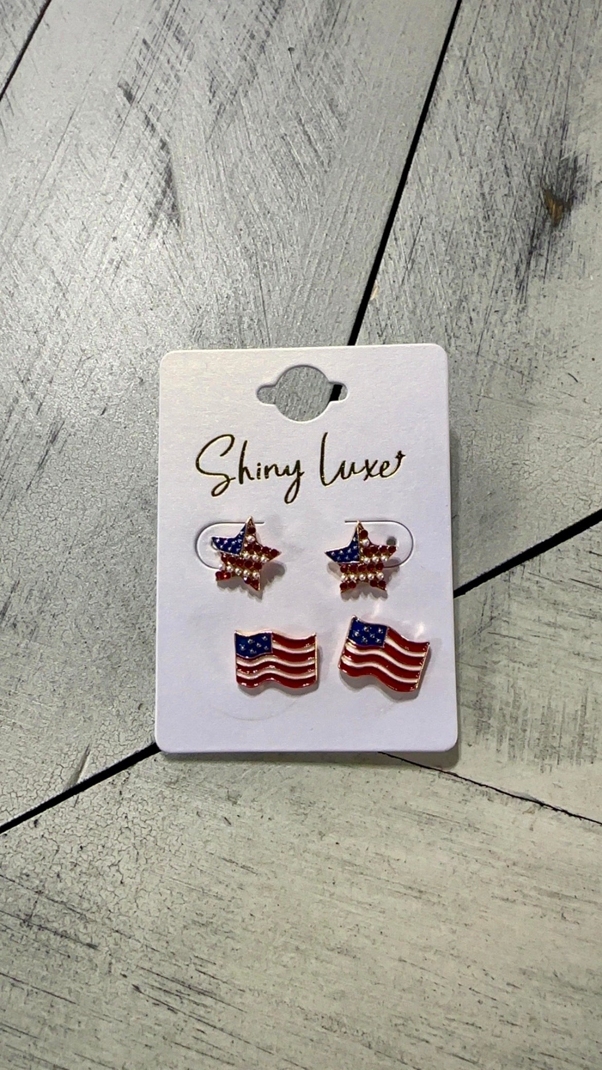 Set of 2 Americana Stud Earrings