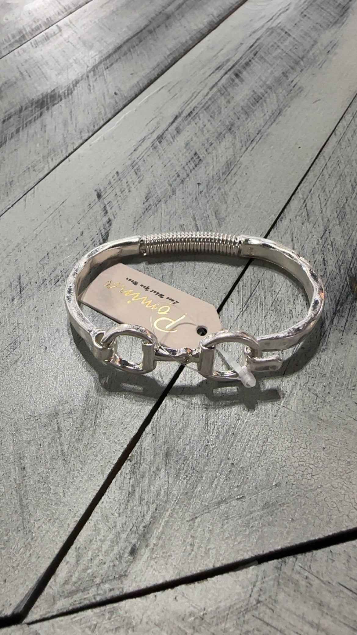 Spring-Hinged Horse Bit Bracelet
