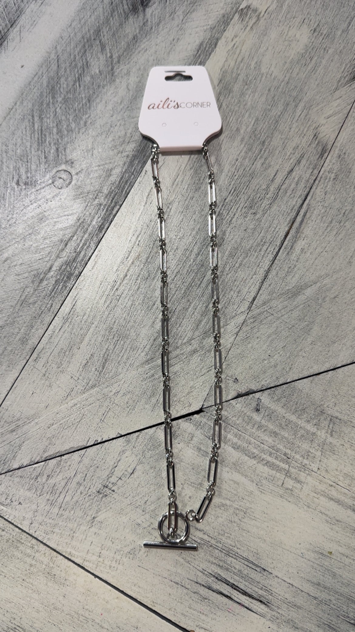 Stainless Steel Toggle Chain Necklace
