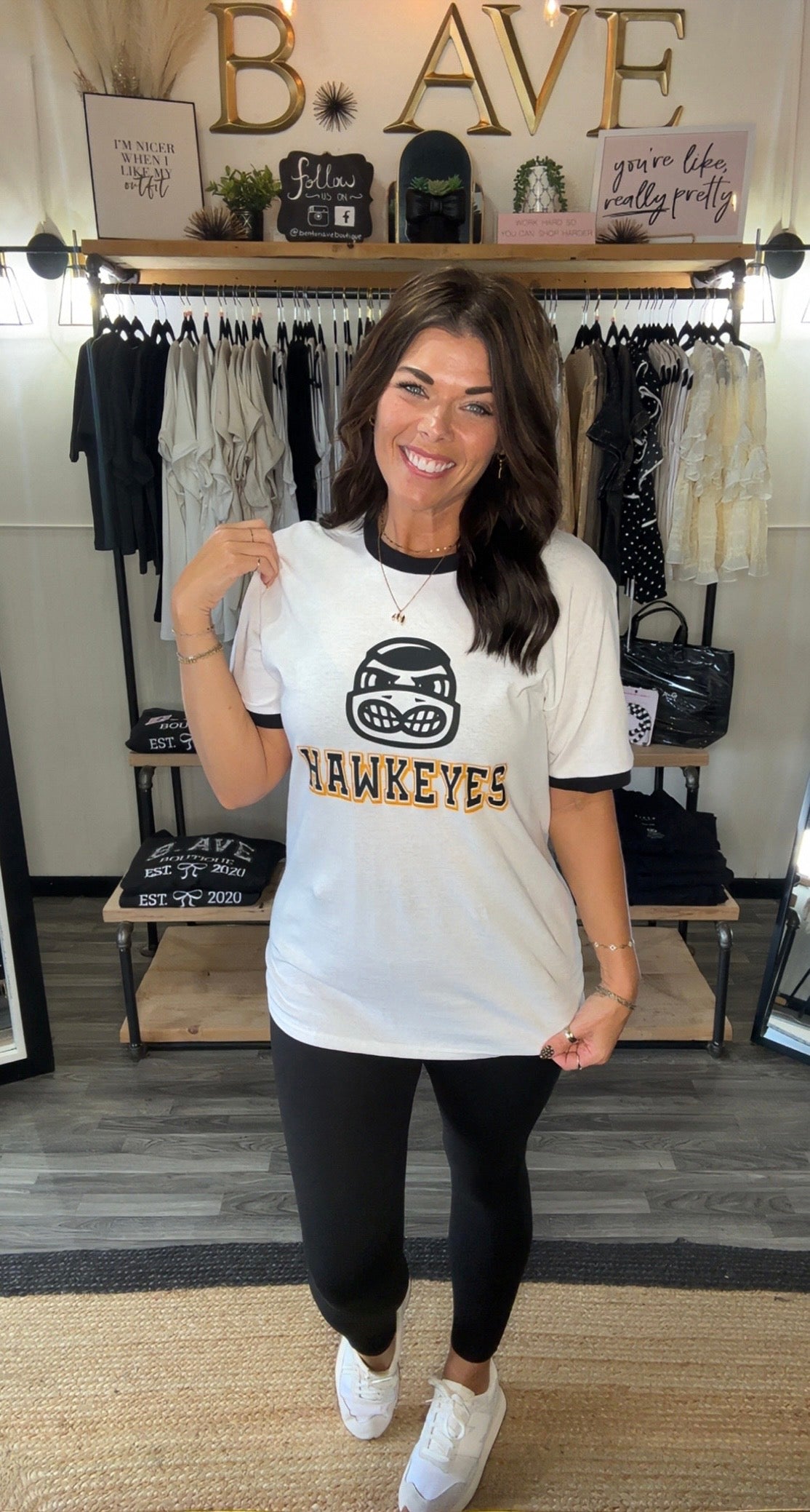 Hawkeyes/Cyclones Ringer Tee