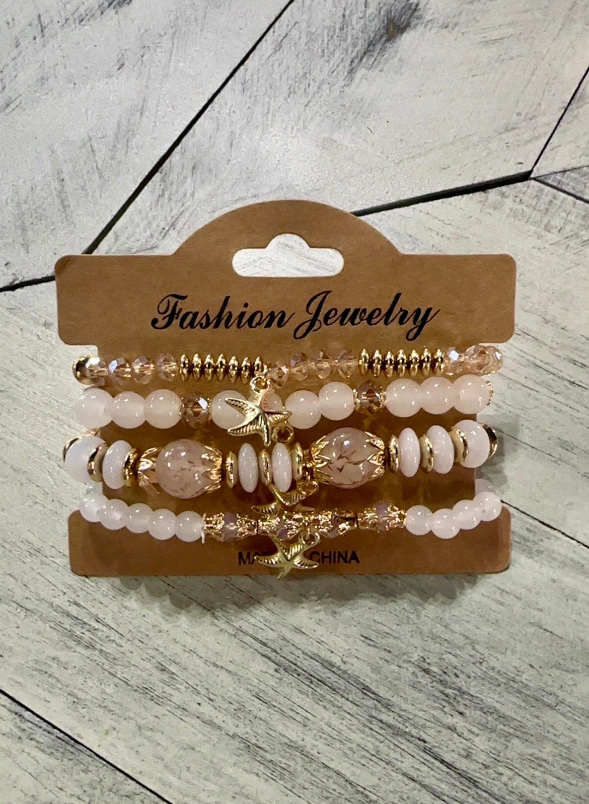 4 Layer Starfish Bracelet Set