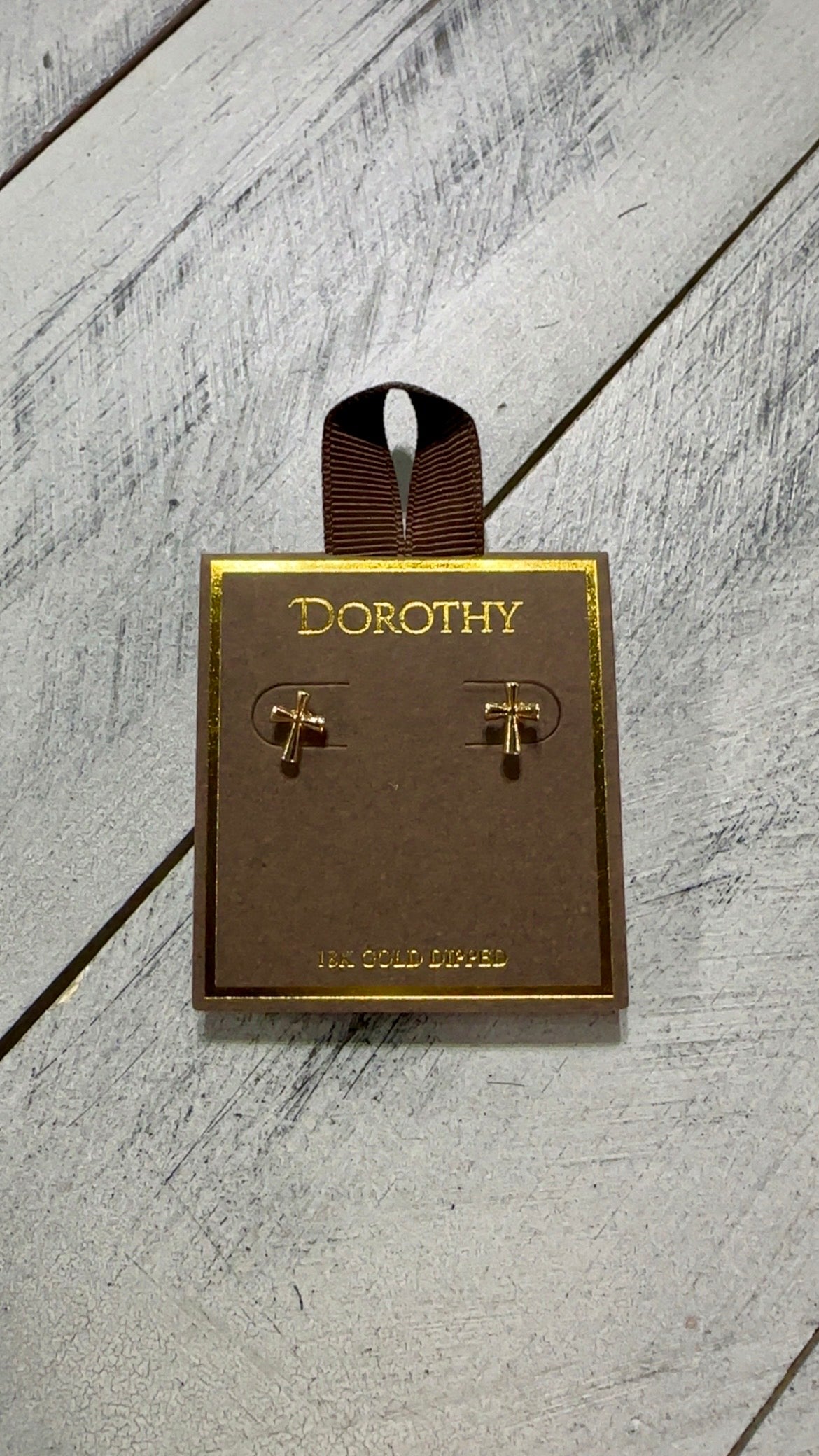 Mini Gold Dipped Stud Earrings