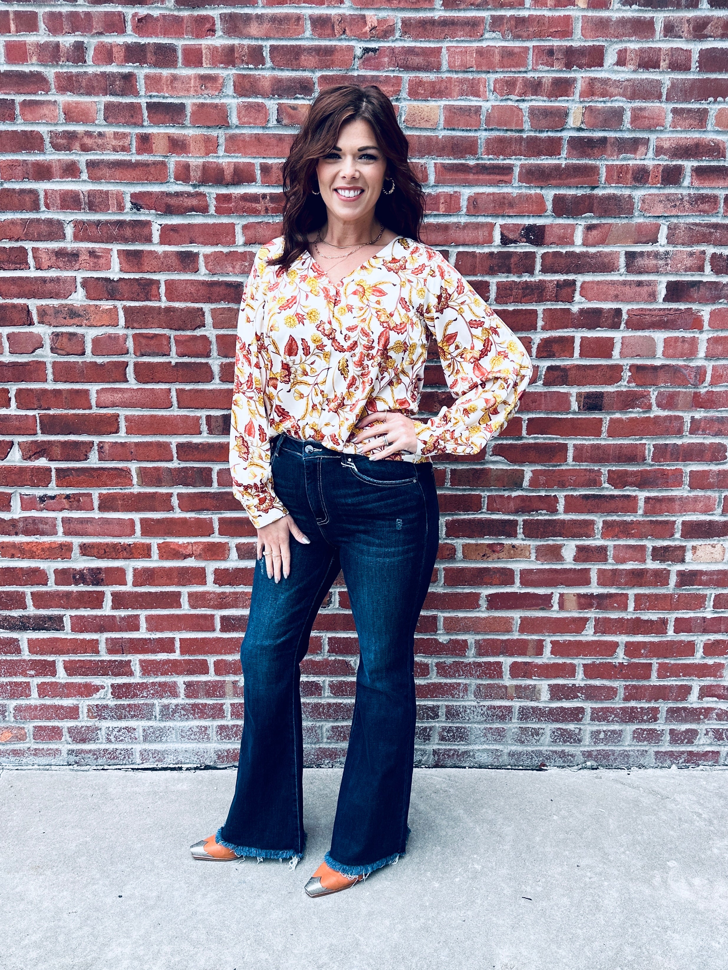 Risen Dark Vintage Flare Jeans