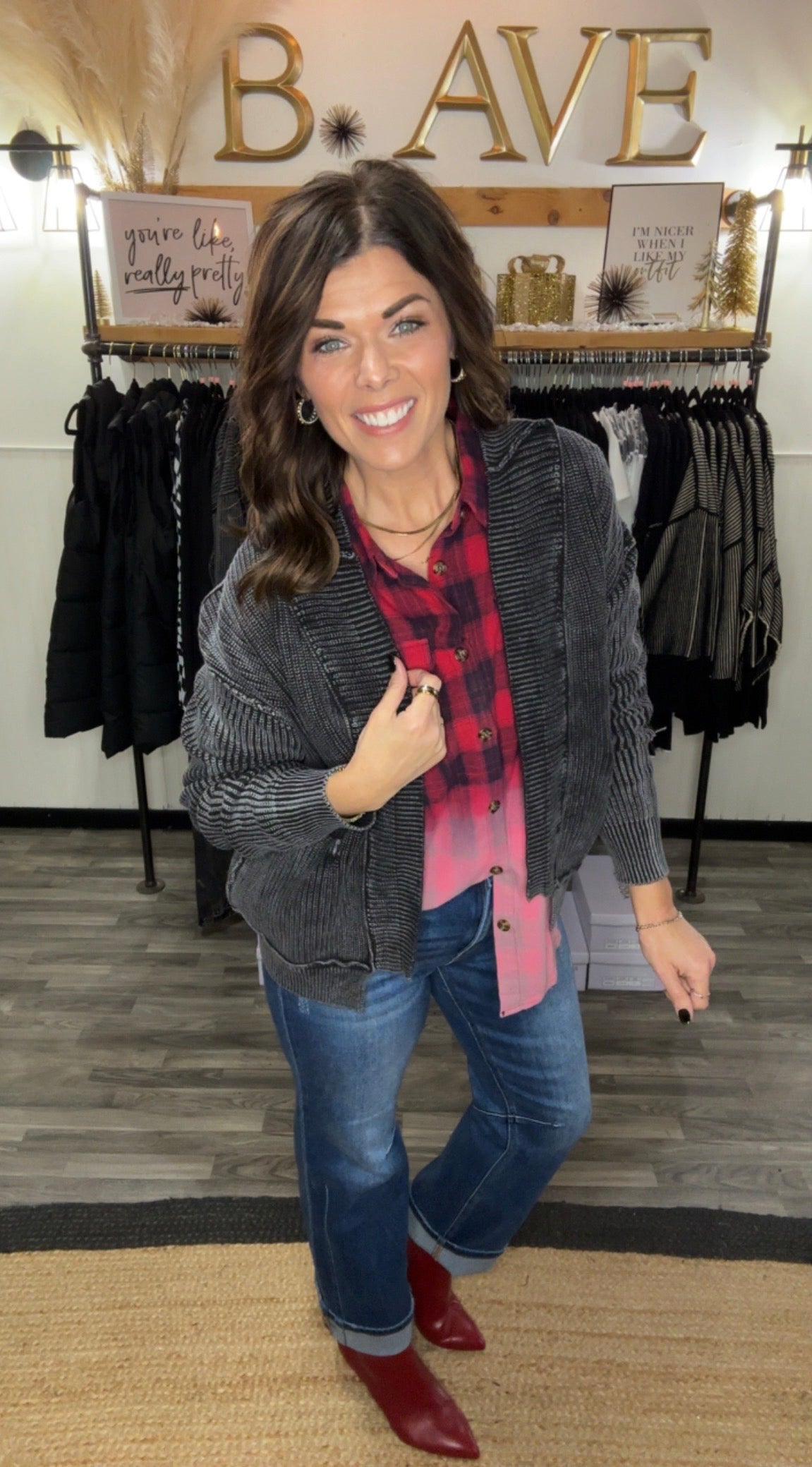 Mineral Washed Cardigan