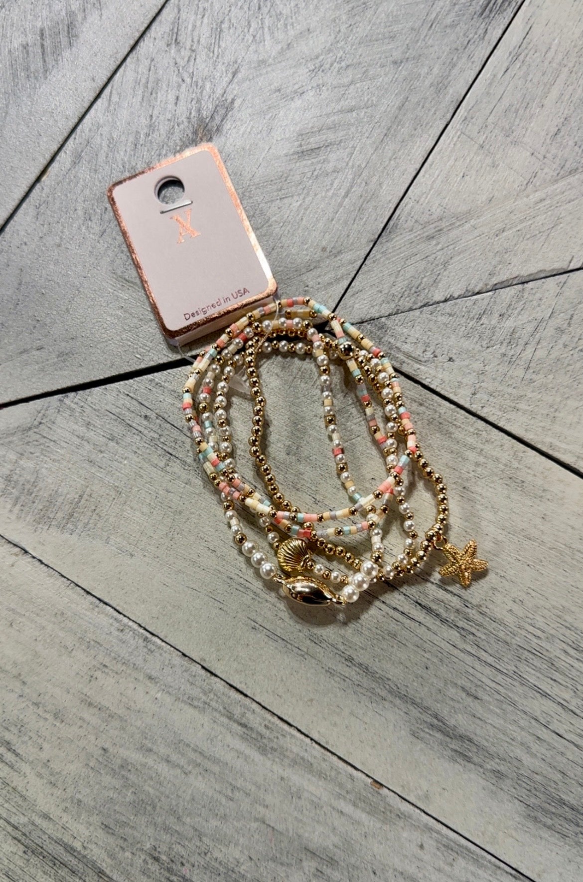 Sea Life Mini Beaded Bracelet Set