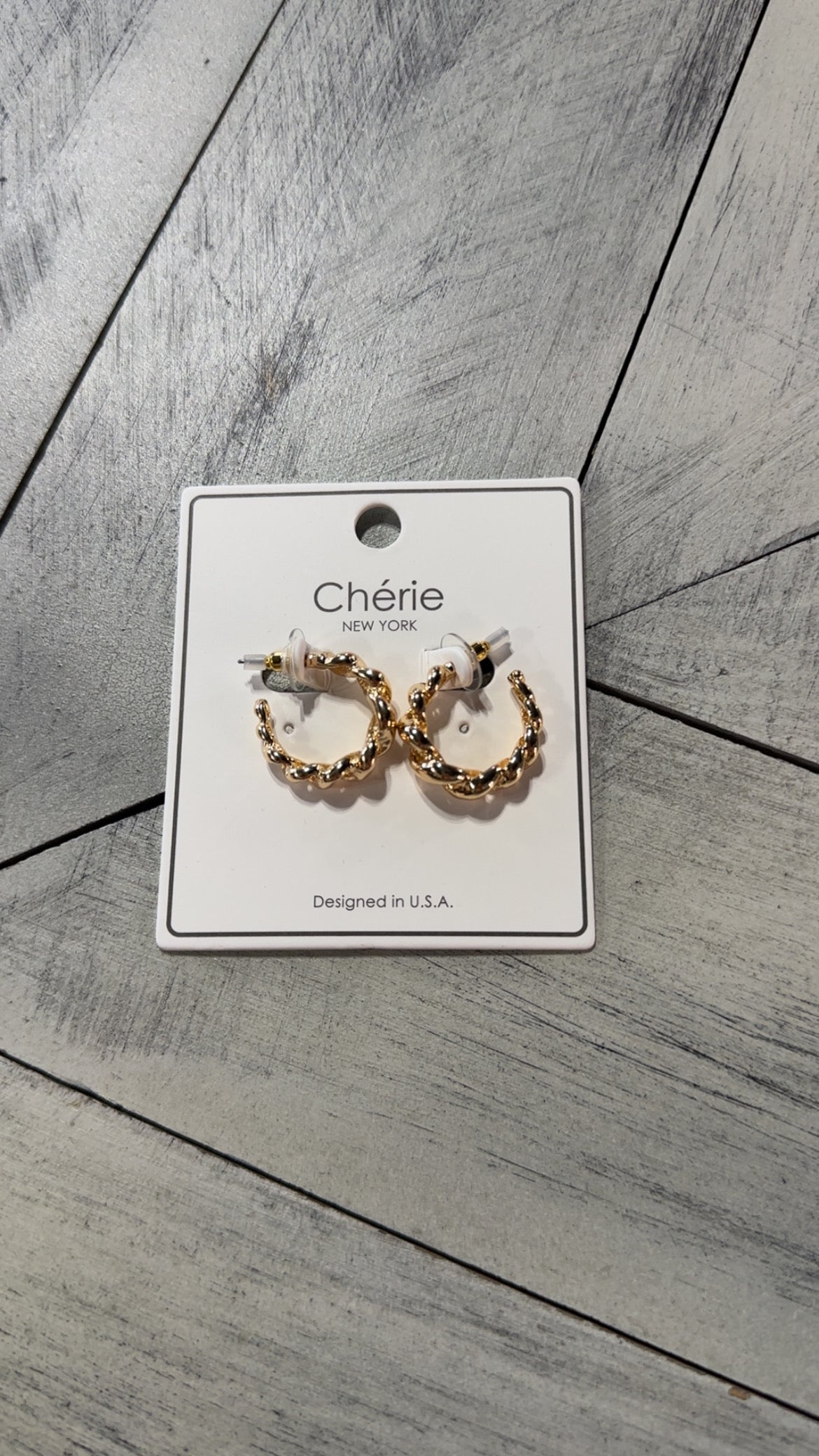 Small Twisted Hoop Earrings