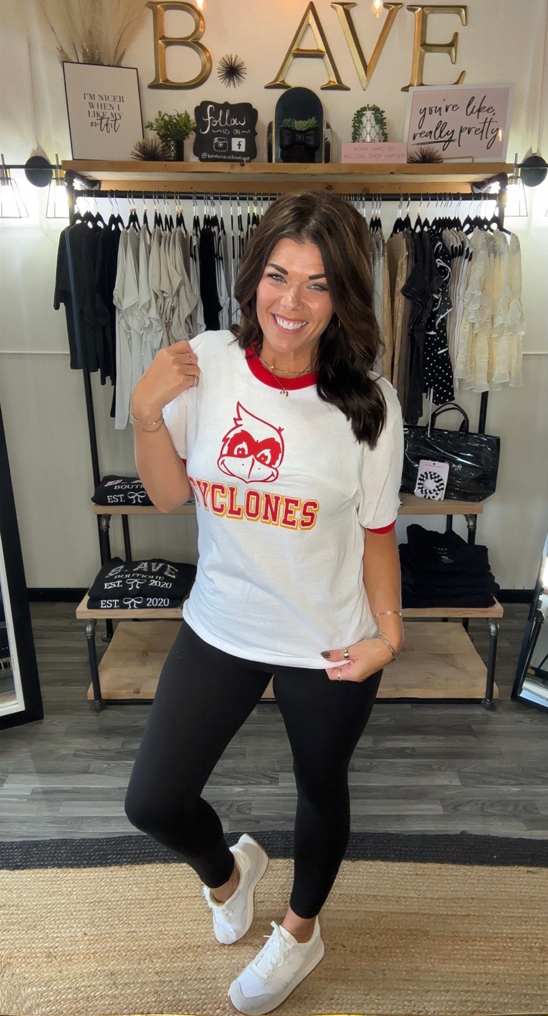 Hawkeyes/Cyclones Ringer Tee