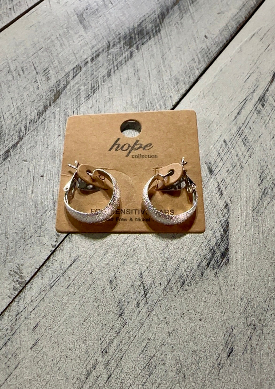 Small Textured Huggie Hoops