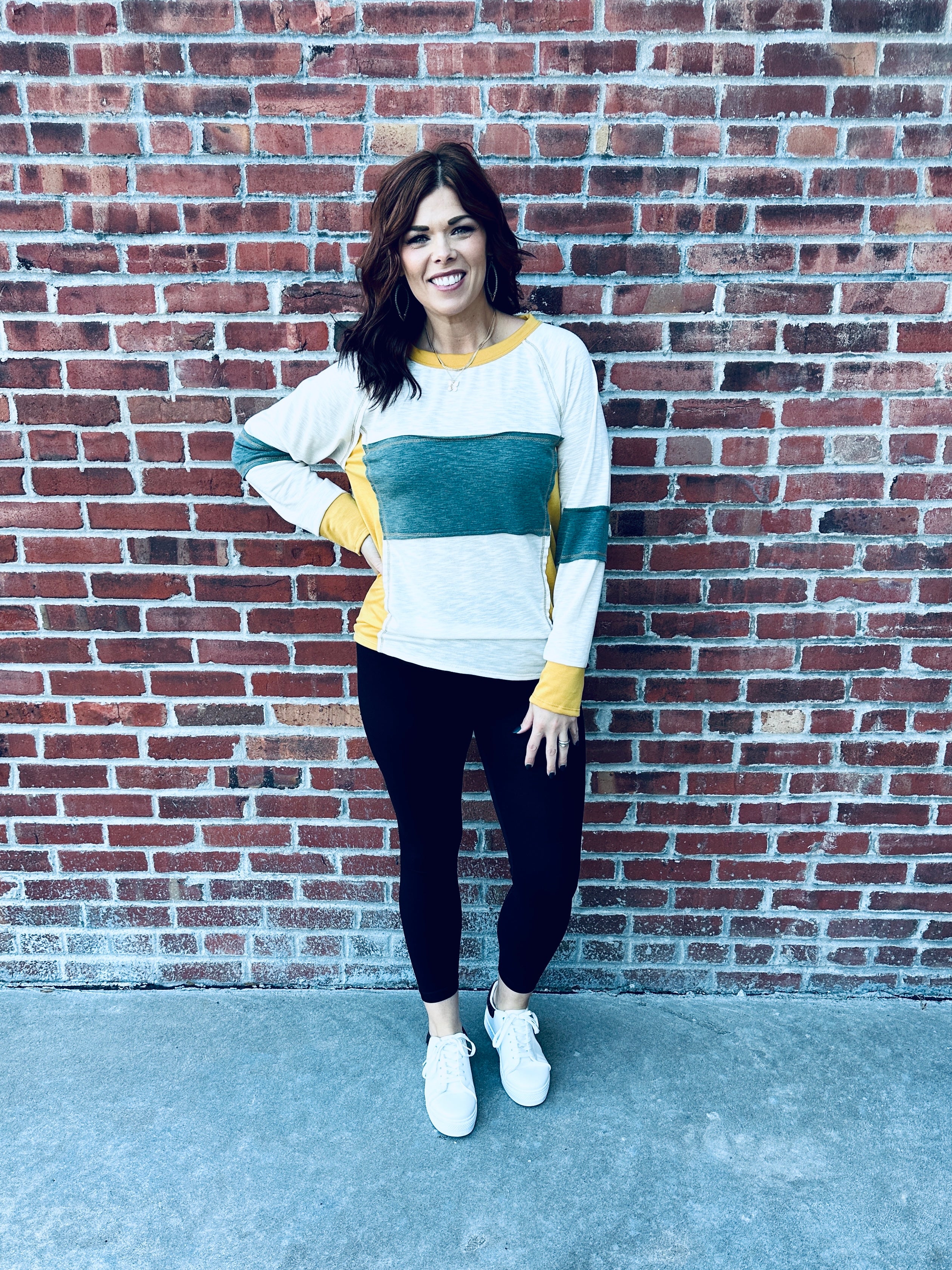 Olive & Mustard Top