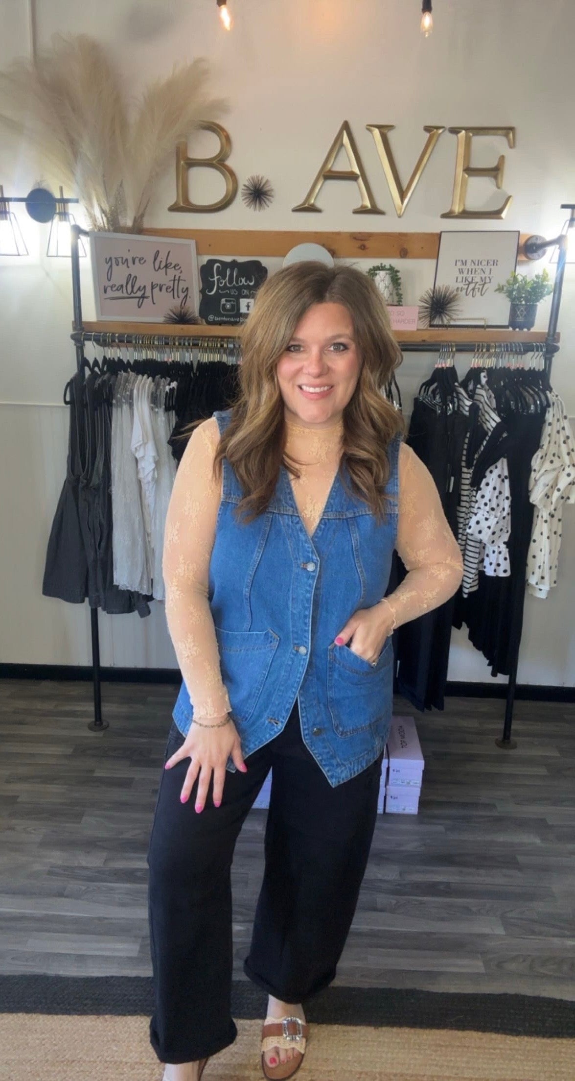 Long Denim Vest