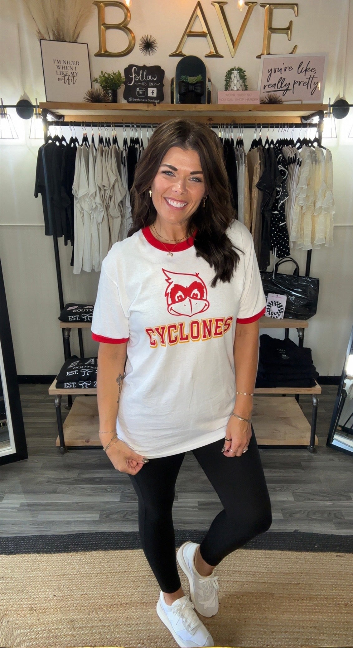 Hawkeyes/Cyclones Ringer Tee