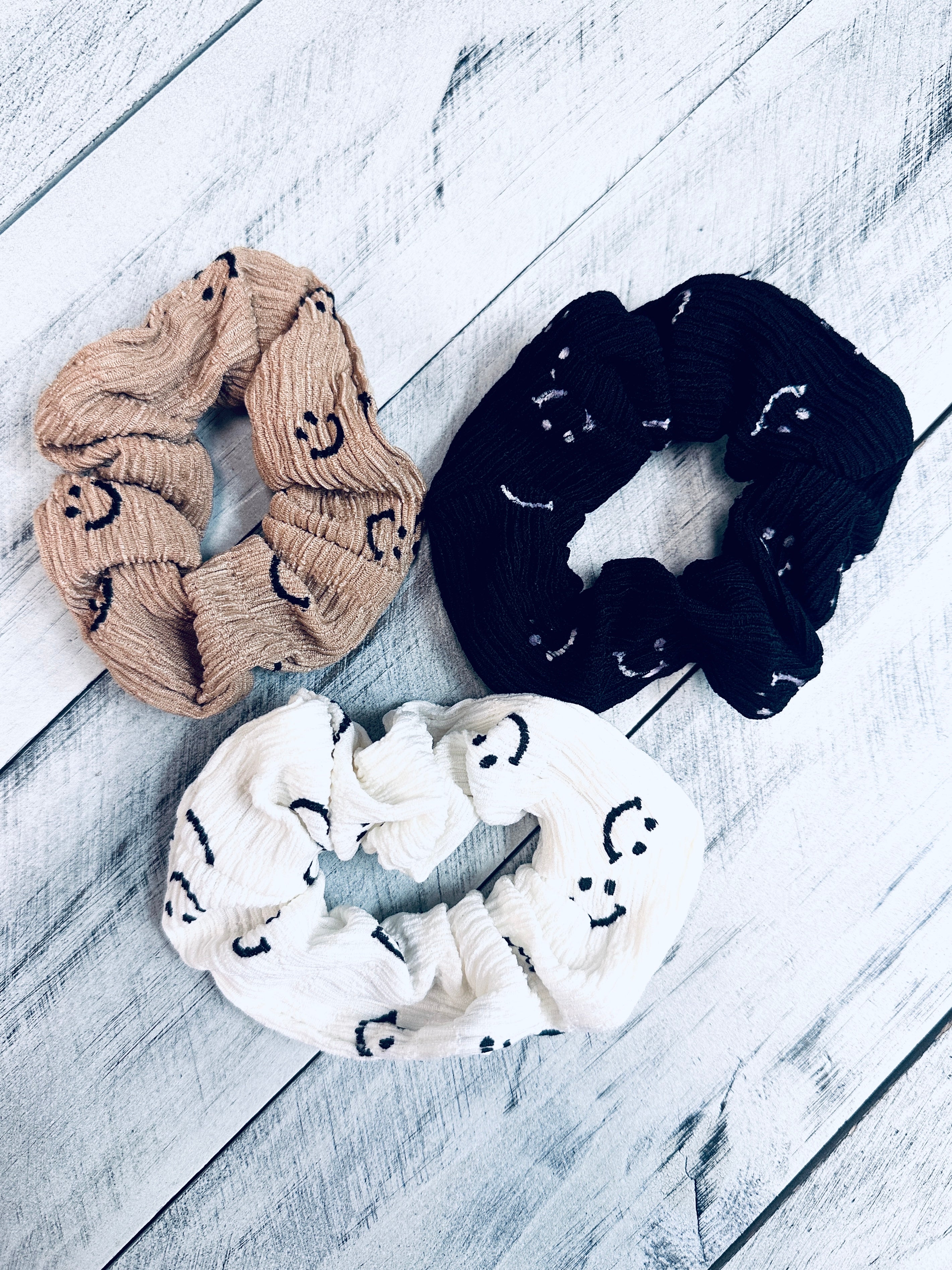 Smiley Face Scrunchies