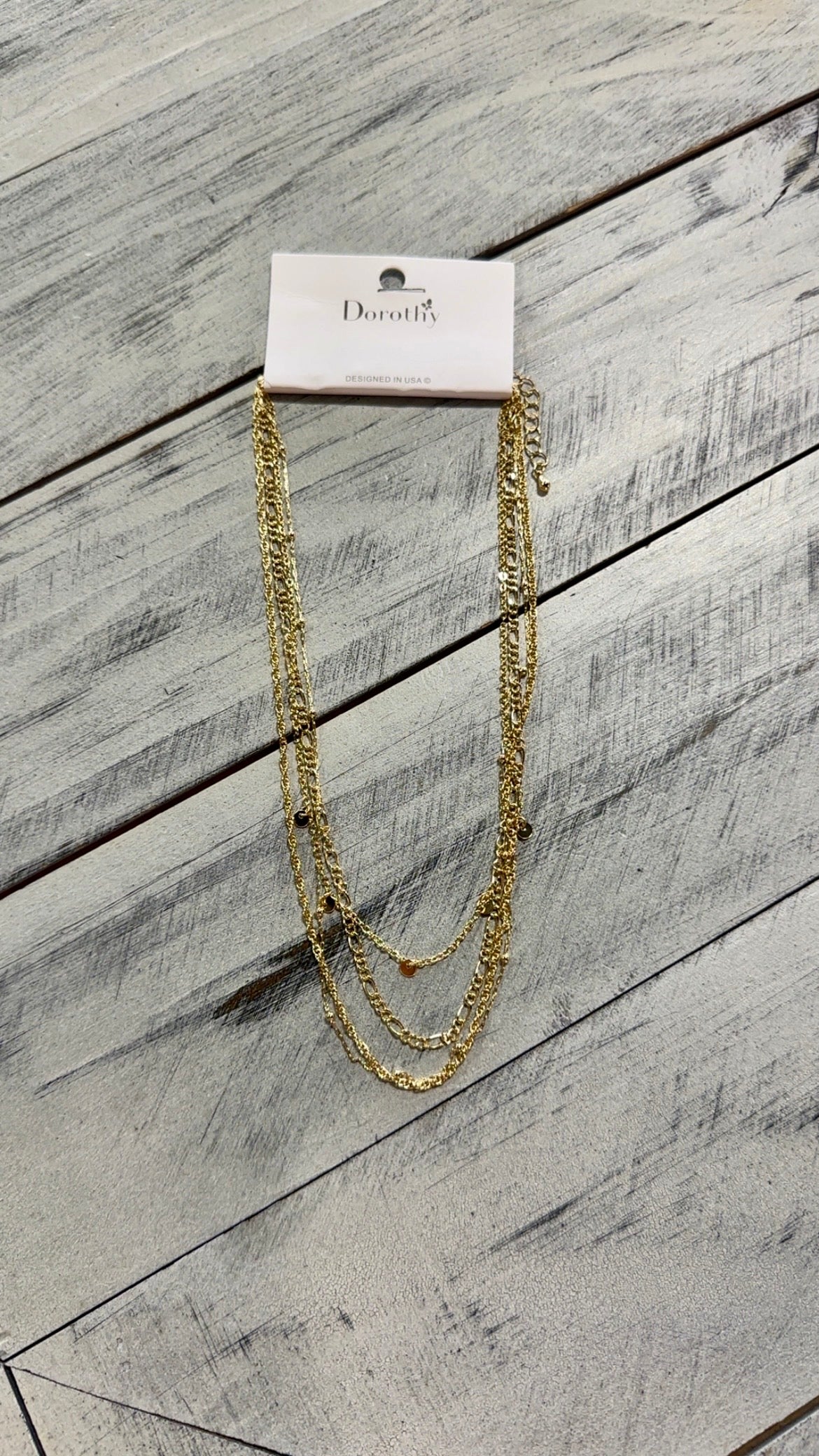 4 Layer Dainty Multi Chain Necklace