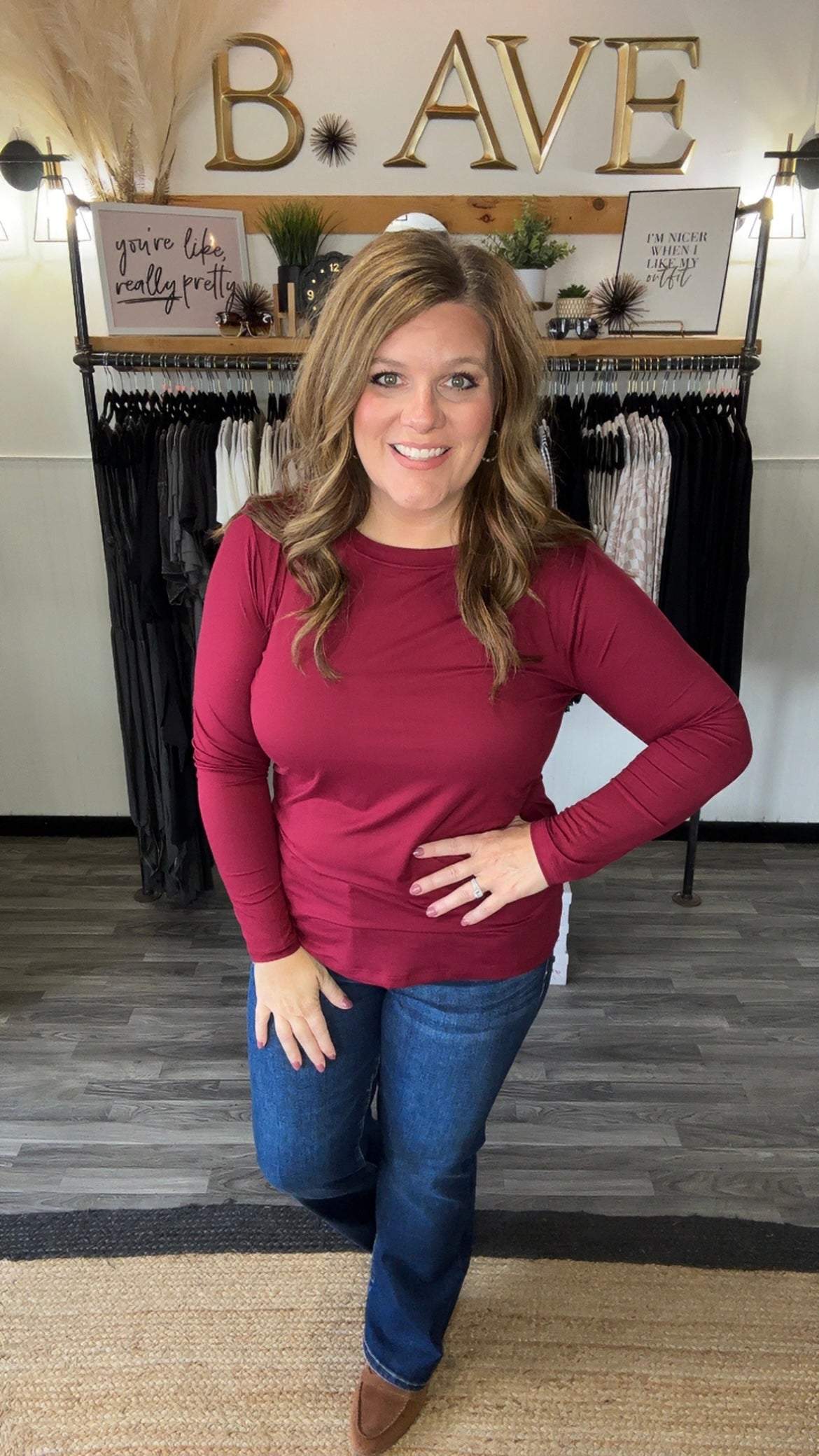 Microfiber Long Sleeve Top