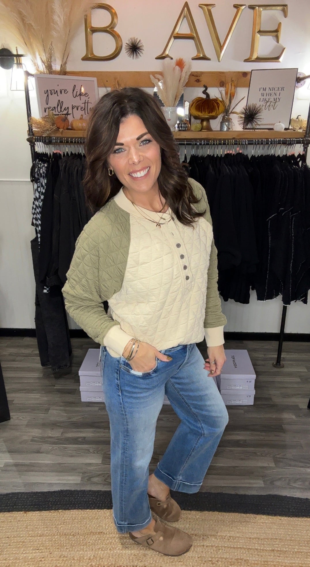 Risen Straight Leg Crop with Taylor Cuff