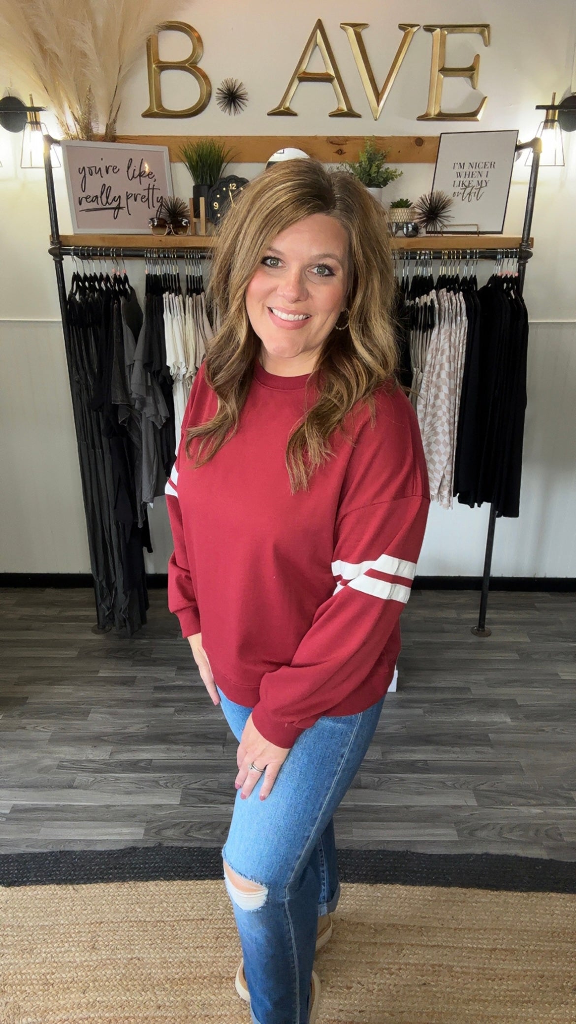 Varsity Stripe Pullover