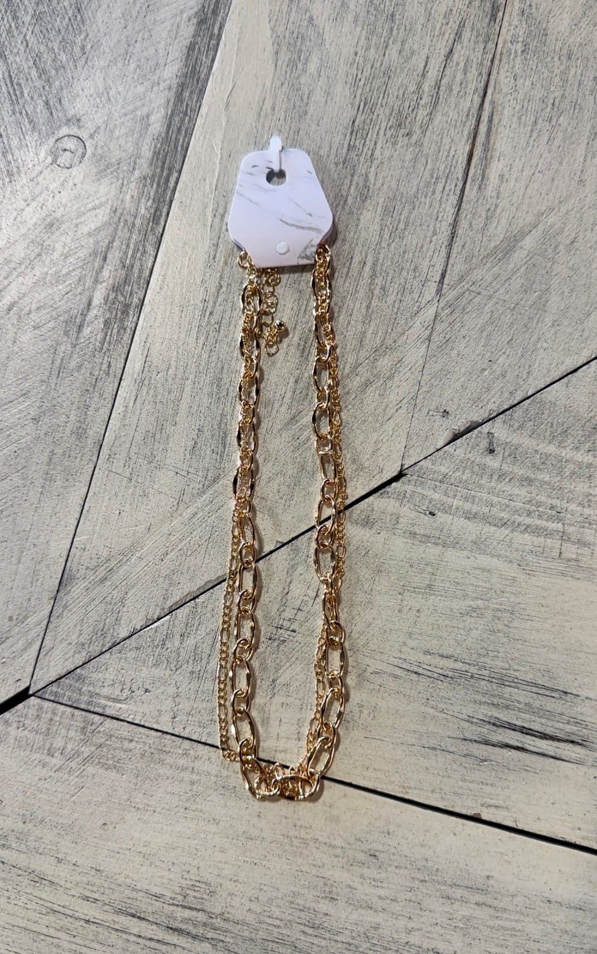 2 Layer Chunky Chain Link Necklace