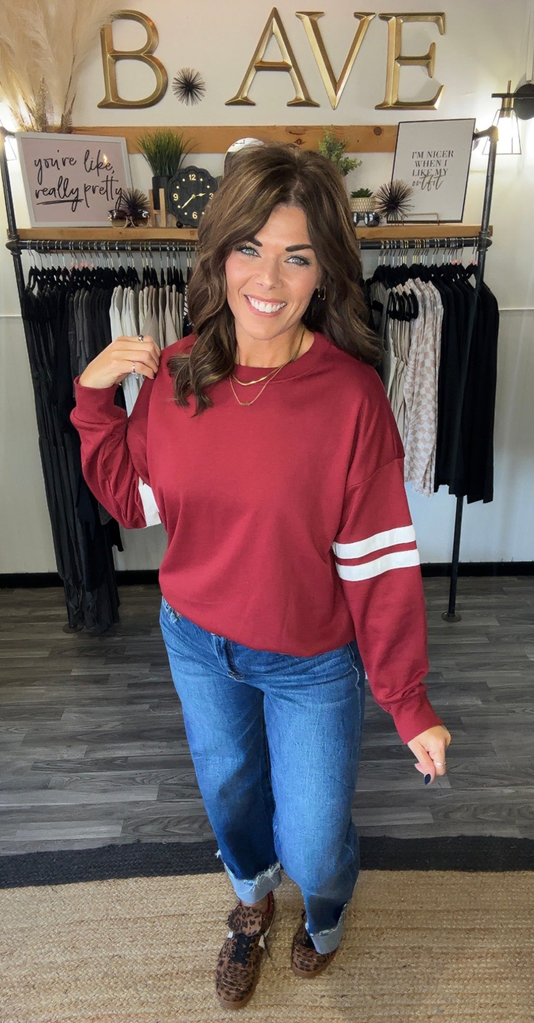 Varsity Stripe Pullover