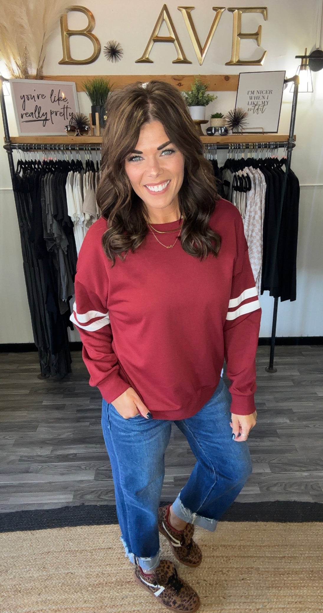Varsity Stripe Pullover
